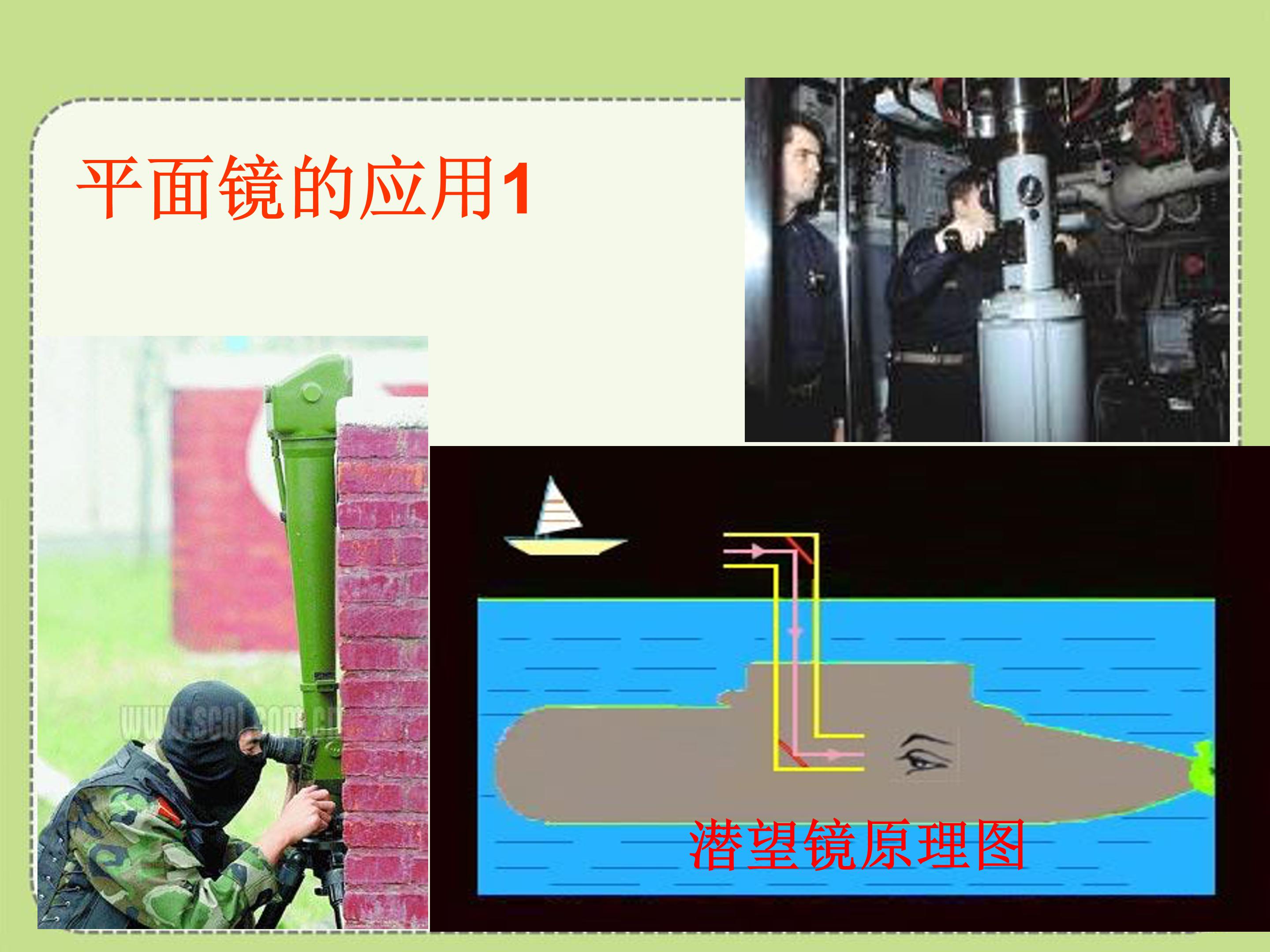 平面镜成像的课件ppt模板