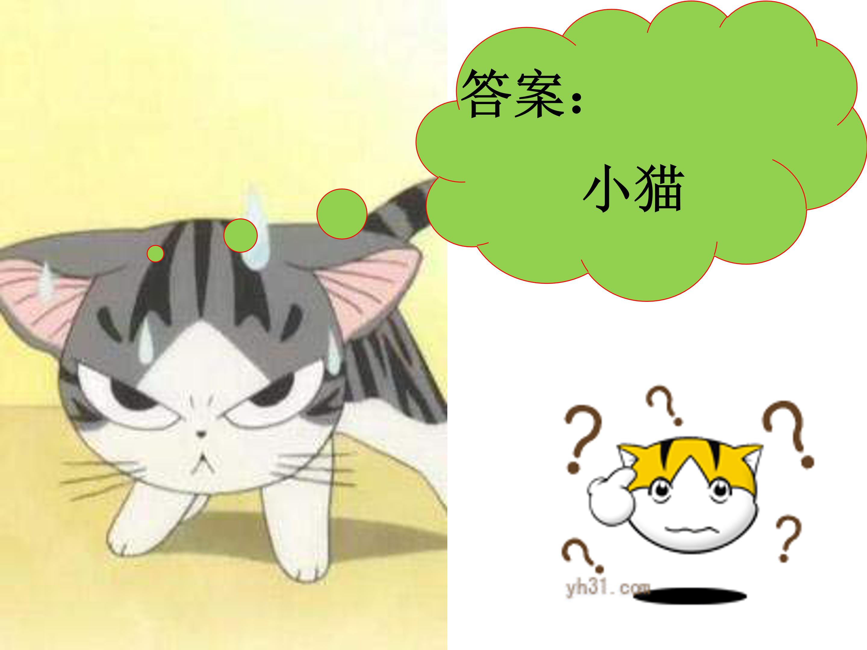 小猫钓鱼ppt模板
