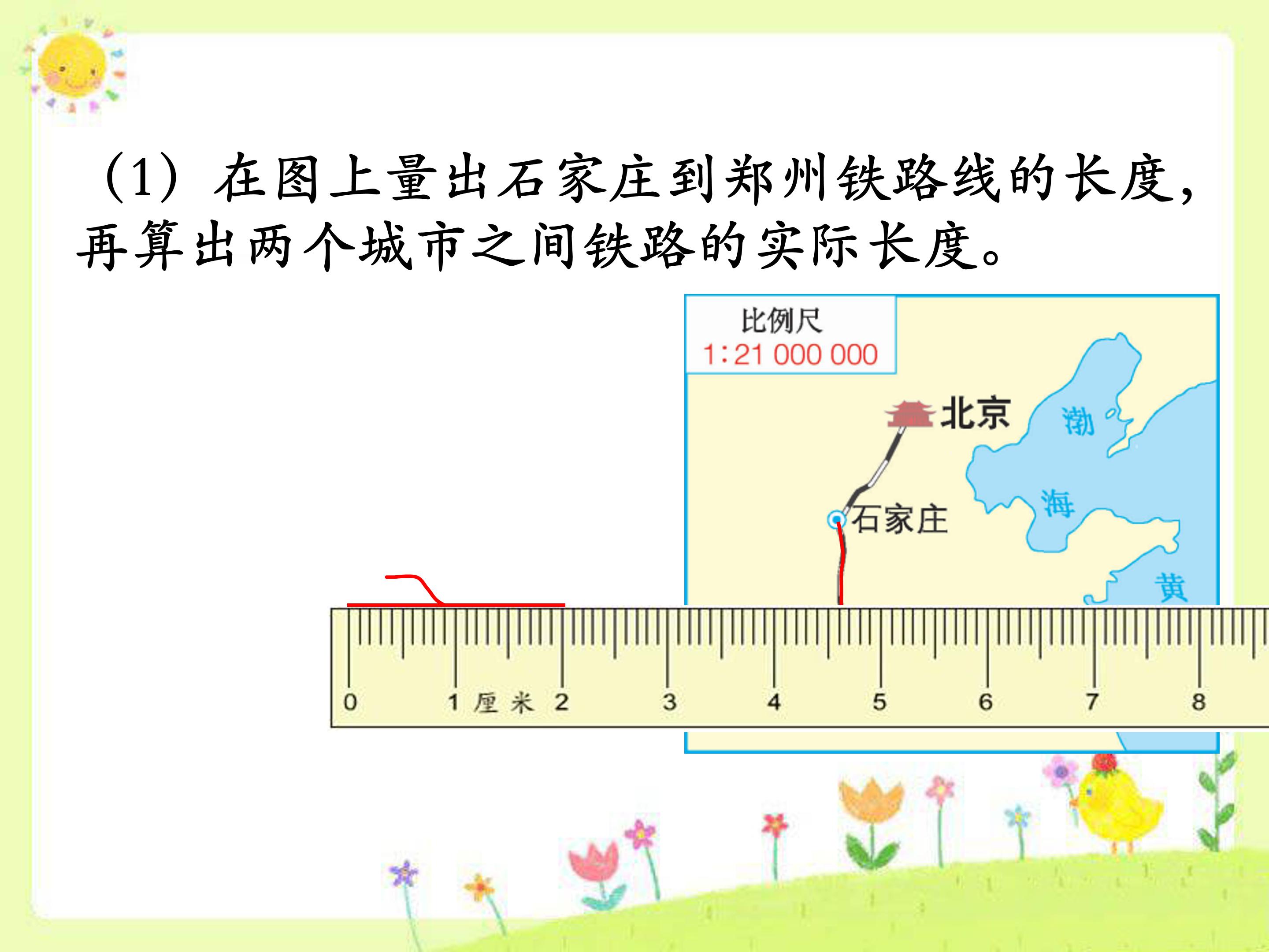 比例尺的应用二ppt模板