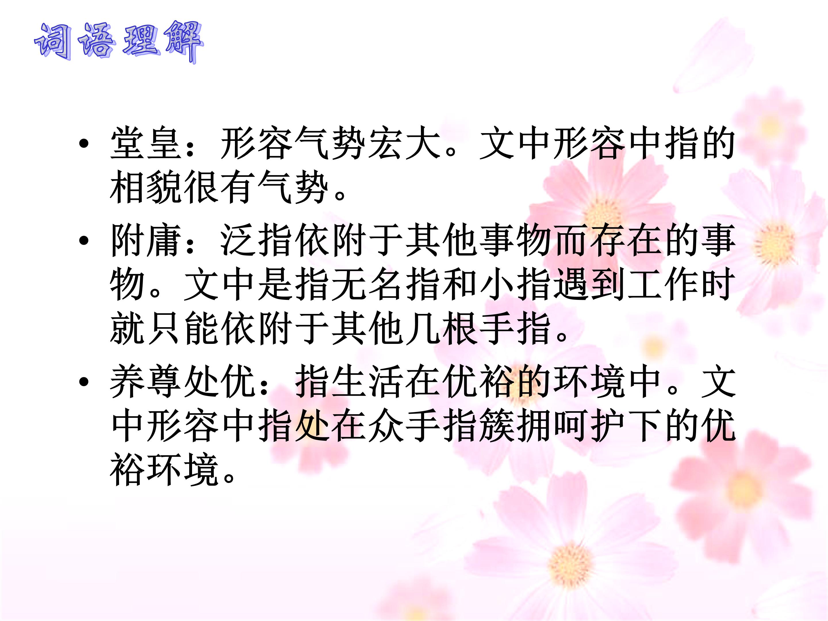 手指公开课课件ppt模板