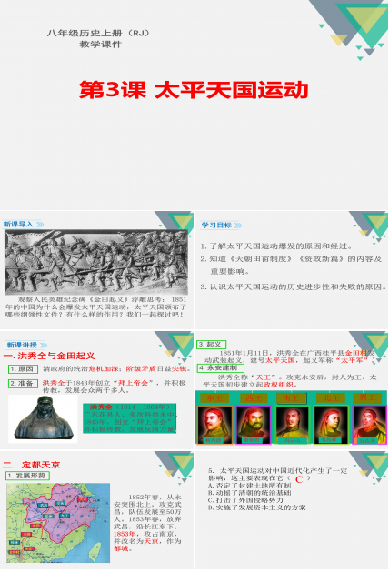 太平天国运动ppt模板