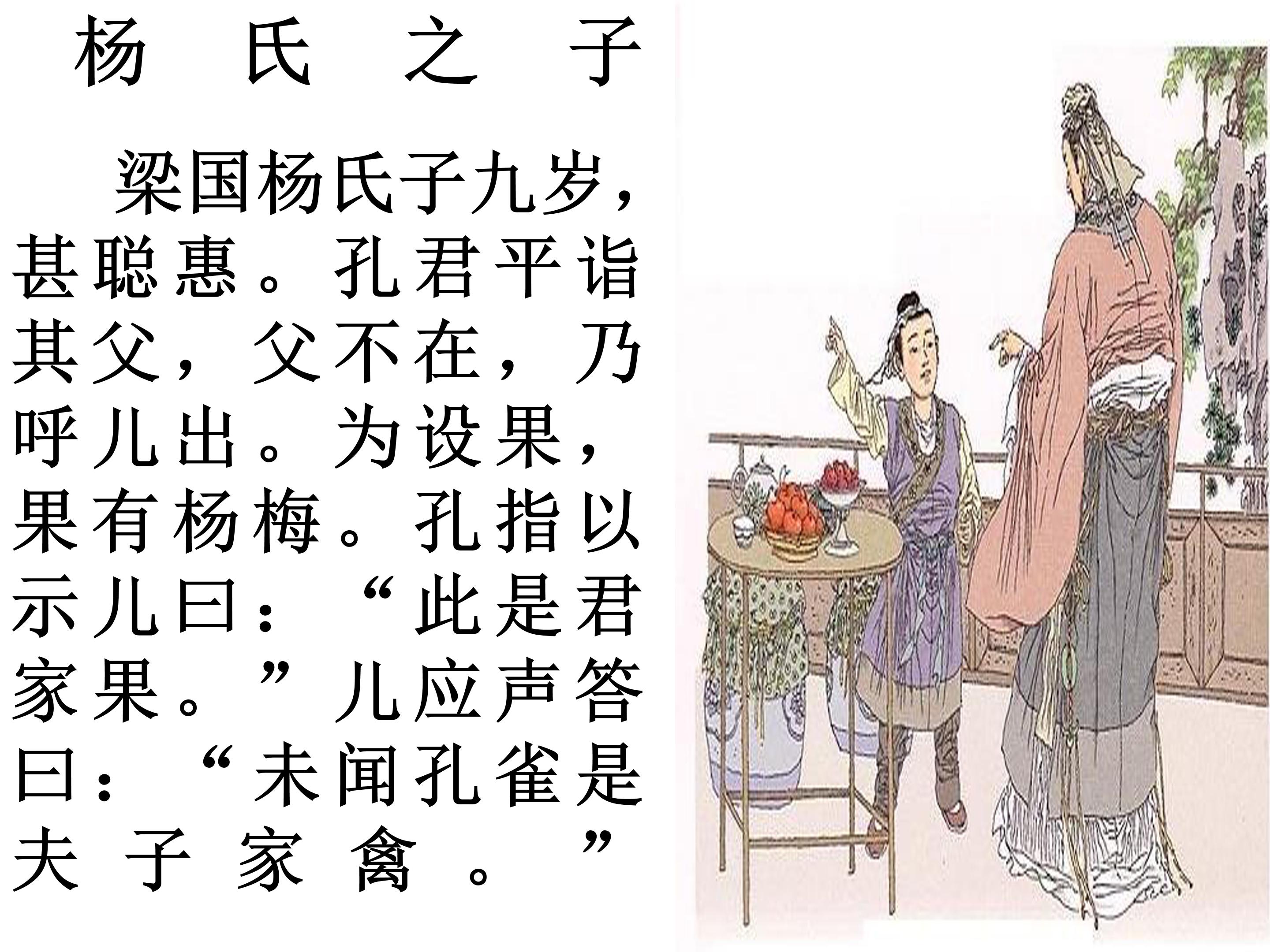 杨氏之子完美版ppt模板