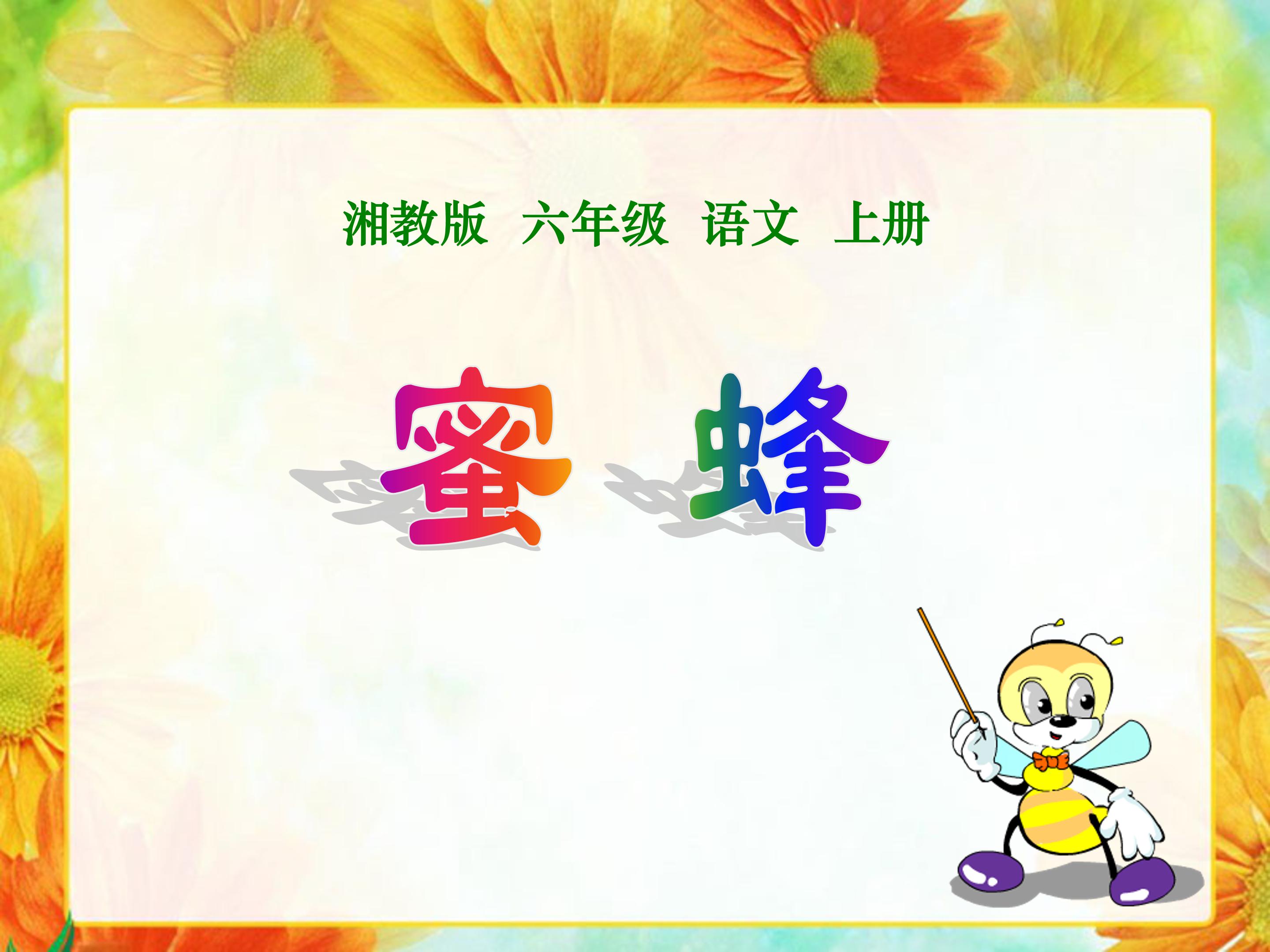 蜜蜂ppt模板
