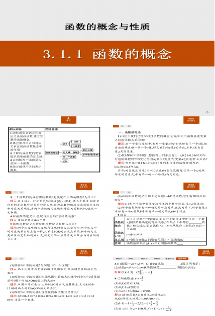 函数的概念ppt课件模板