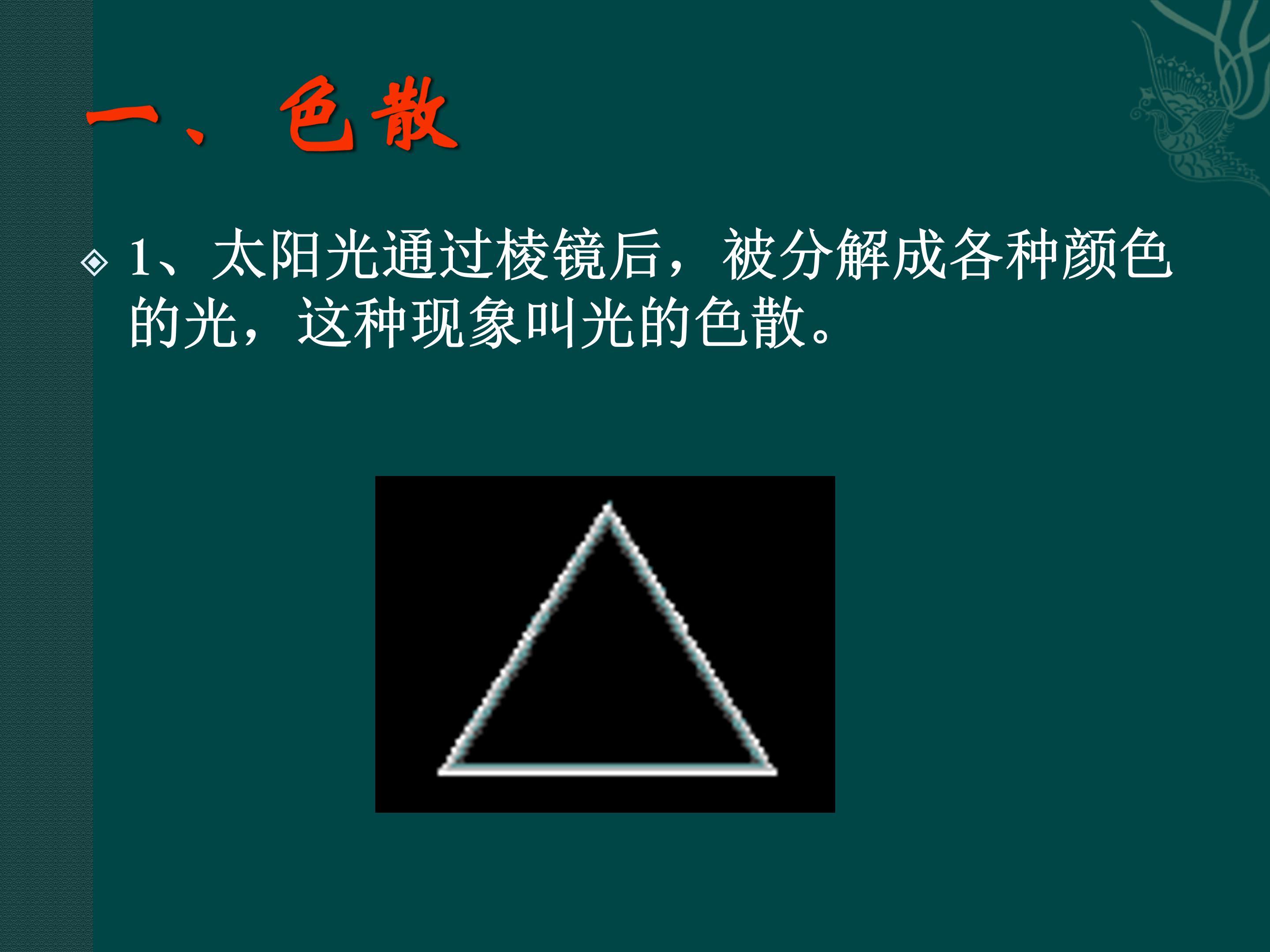 光的色散ppt模板