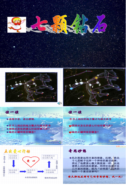 七颗钻石ppt模板