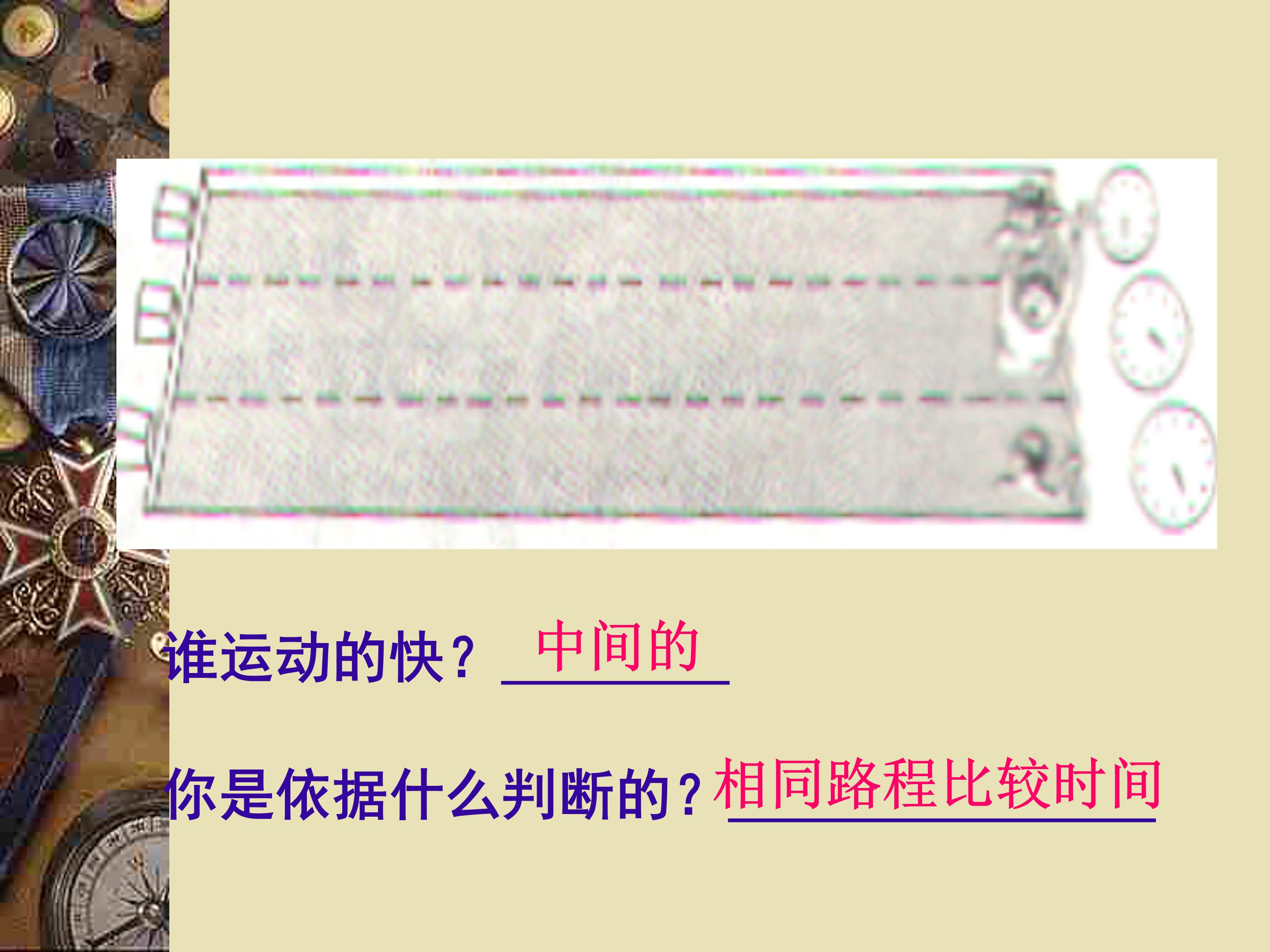 物理运动的快慢ppt模板