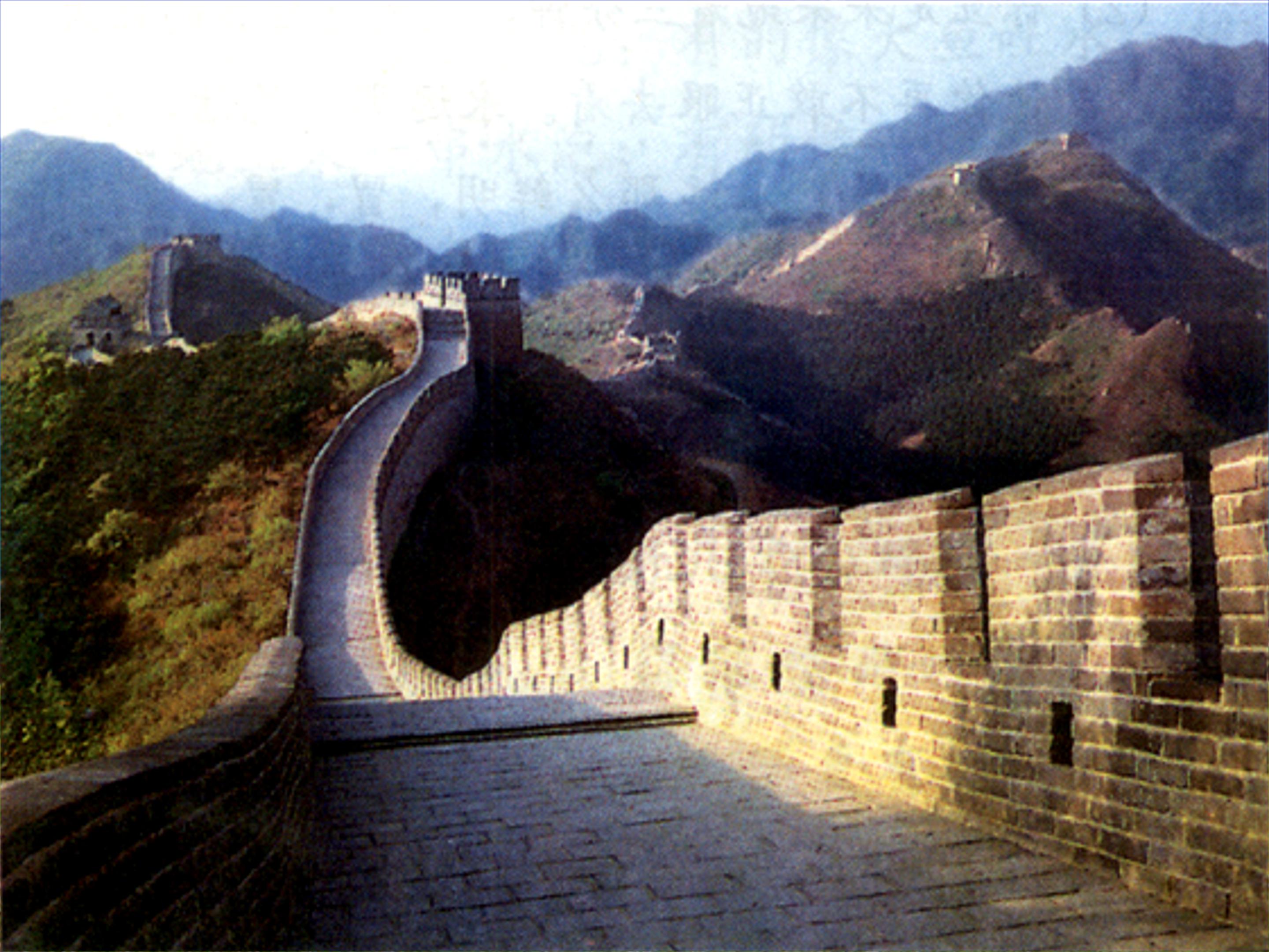 关于长城的ppt模板