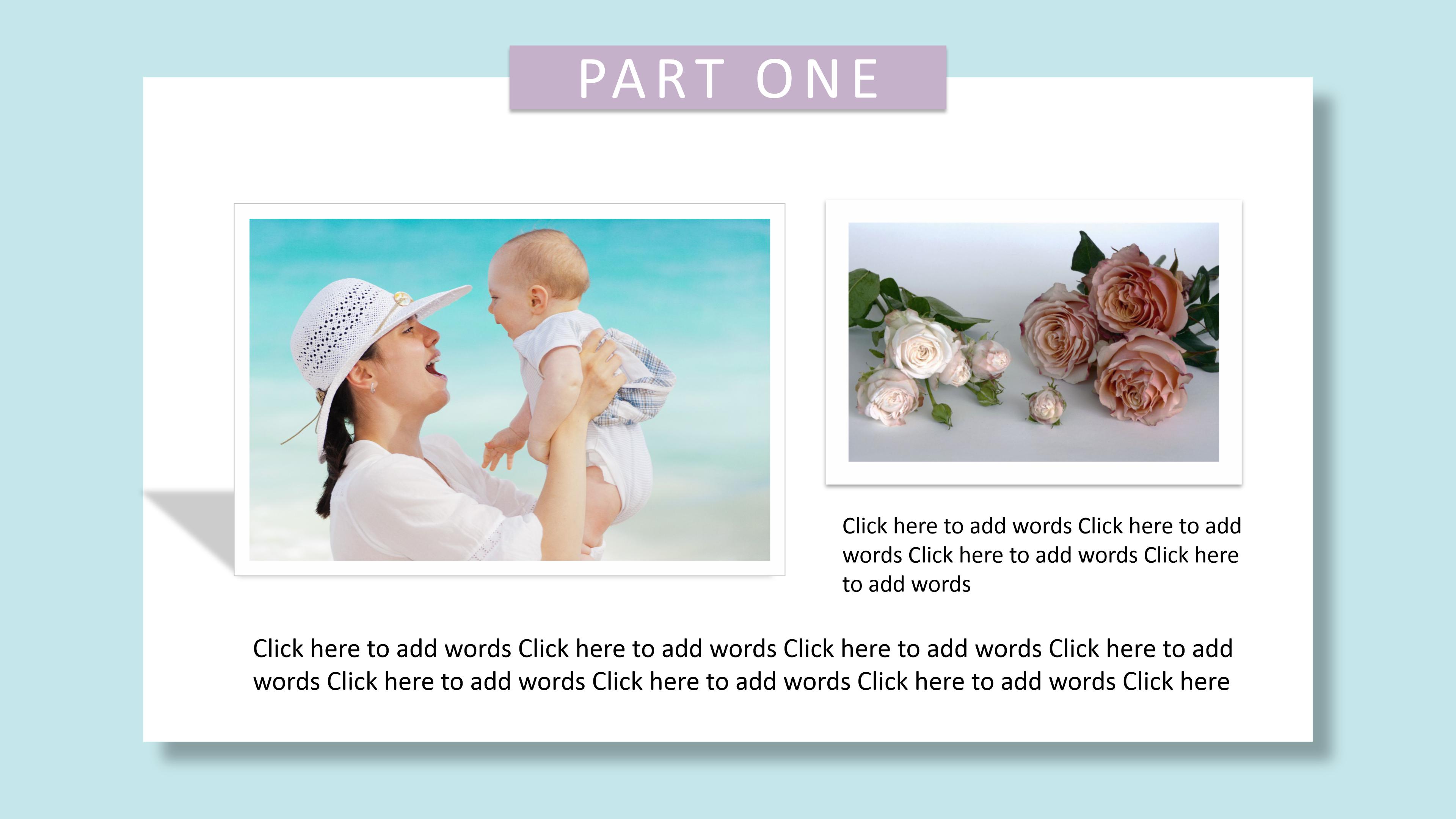 英文版母亲节ppt模板