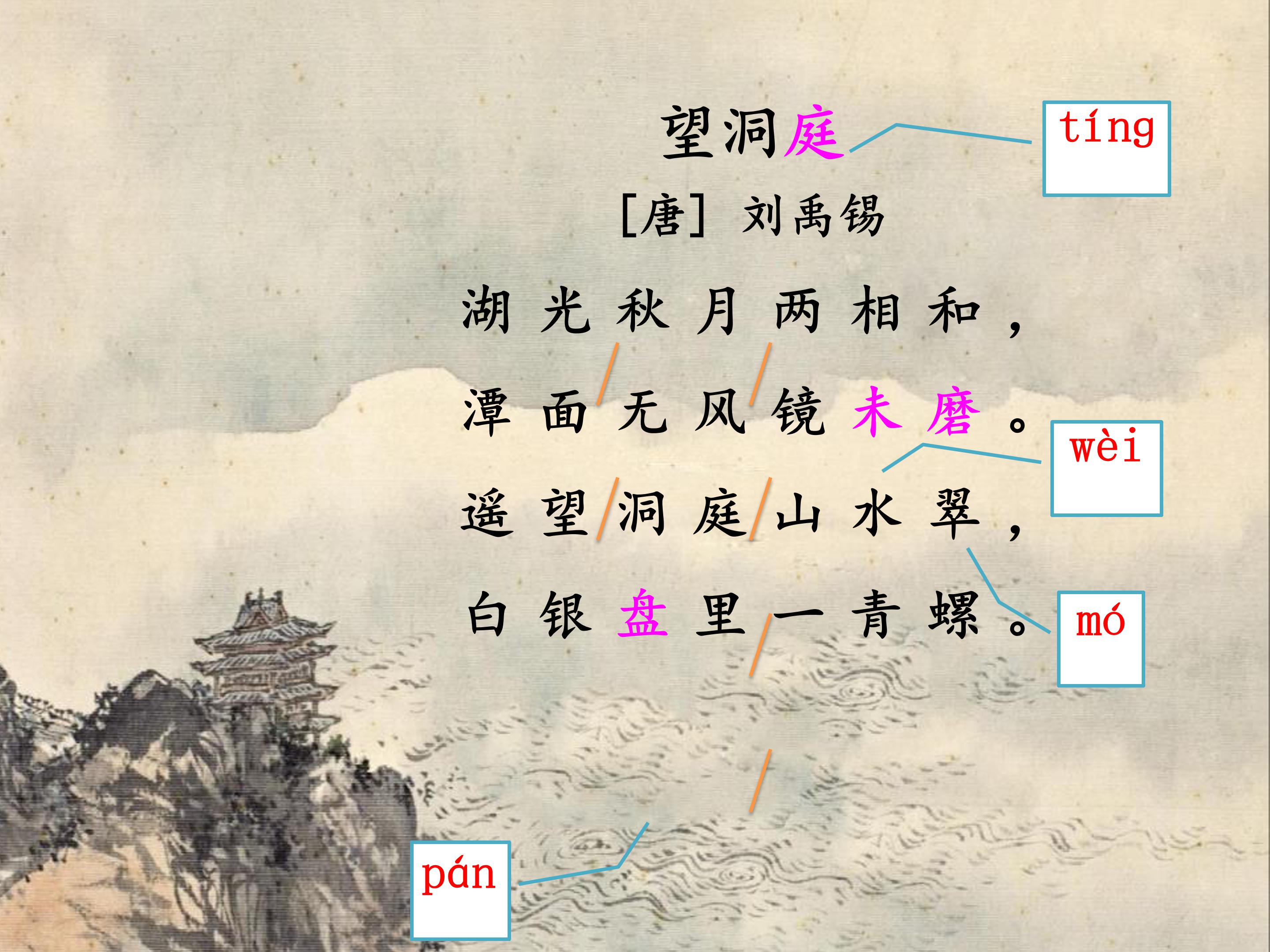 望洞庭刘禹锡ppt模板