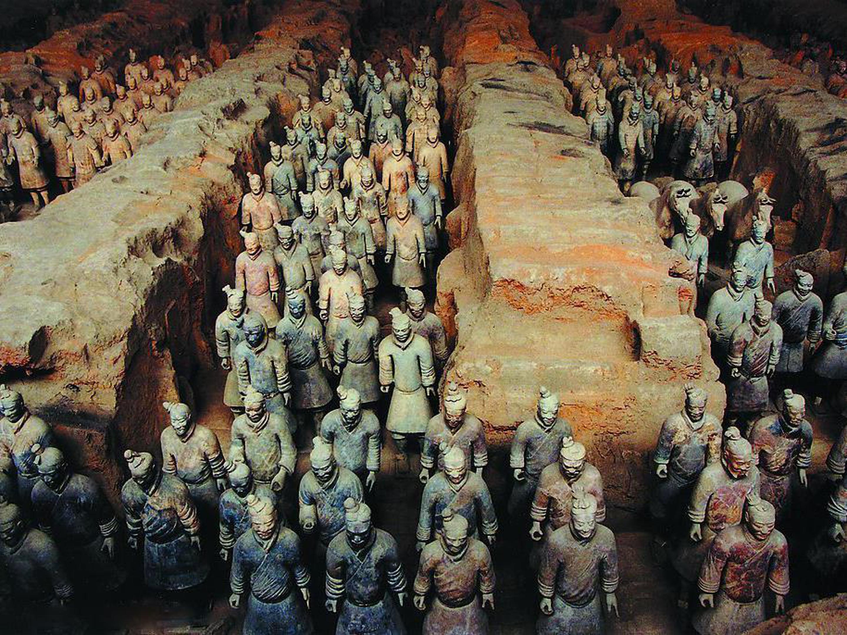 秦兵马俑ppt模板