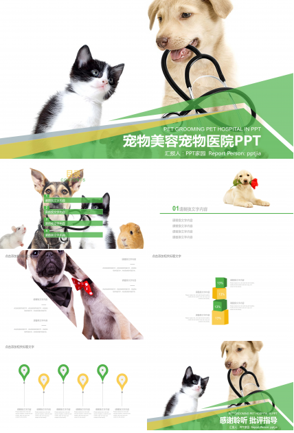 猫咪ppt模板