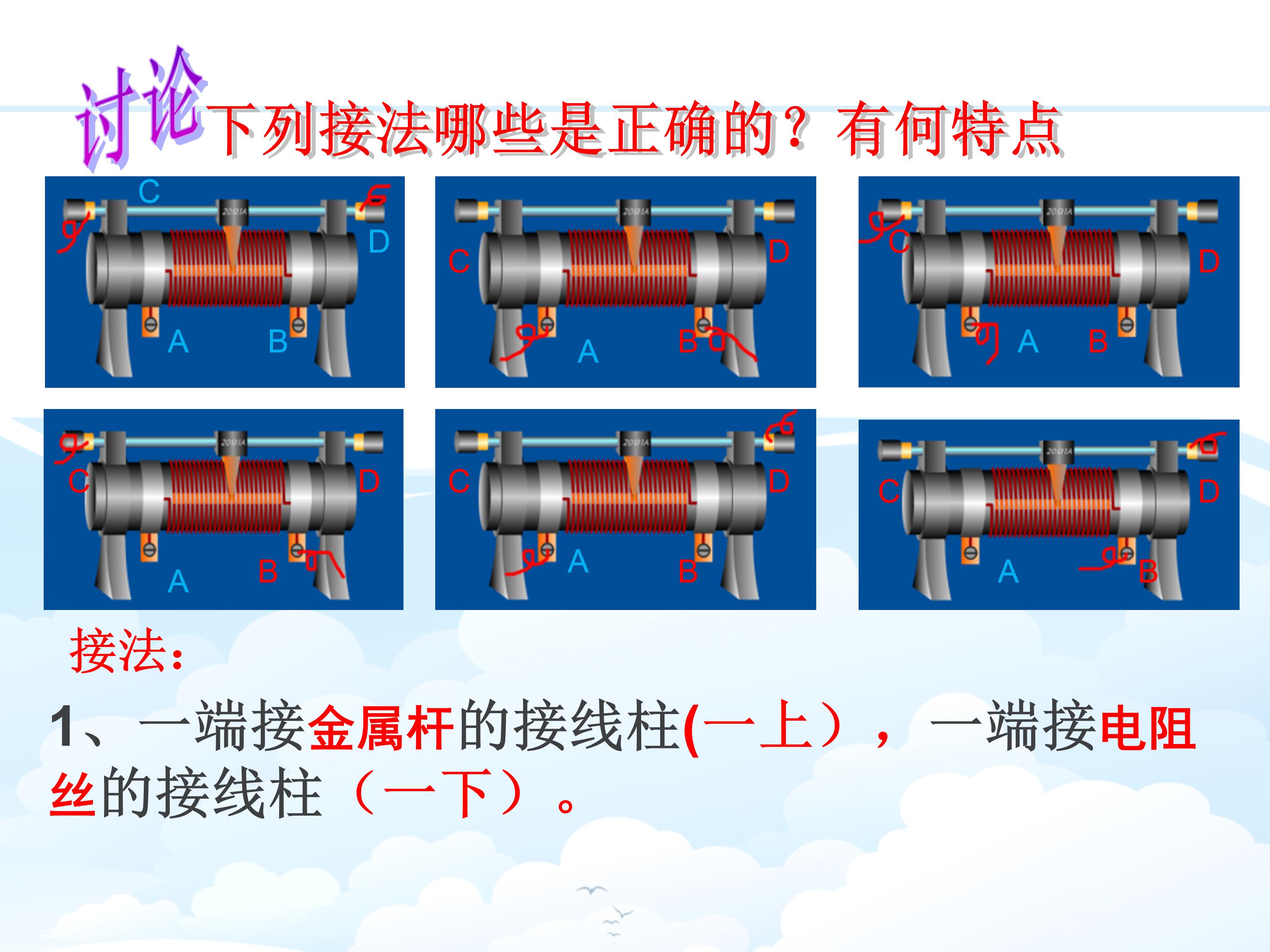 电阻变阻器ppt模板