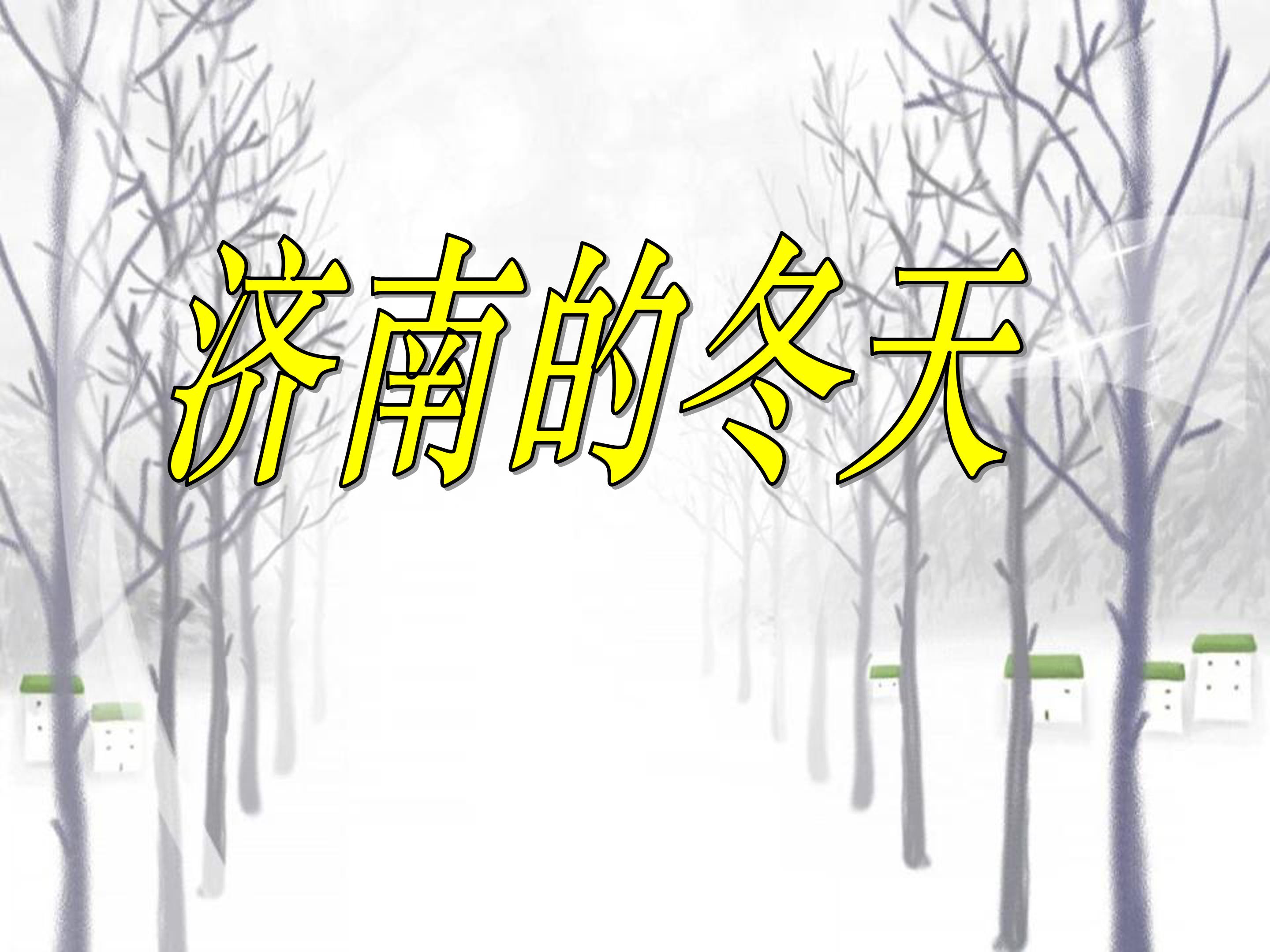 济南的冬天ppt课件9模板
