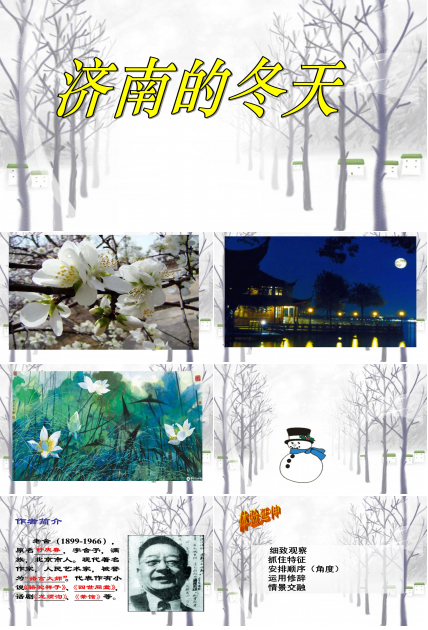 济南的冬天ppt课件9模板