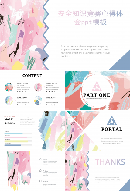 安全知识竞赛心得体会ppt模板