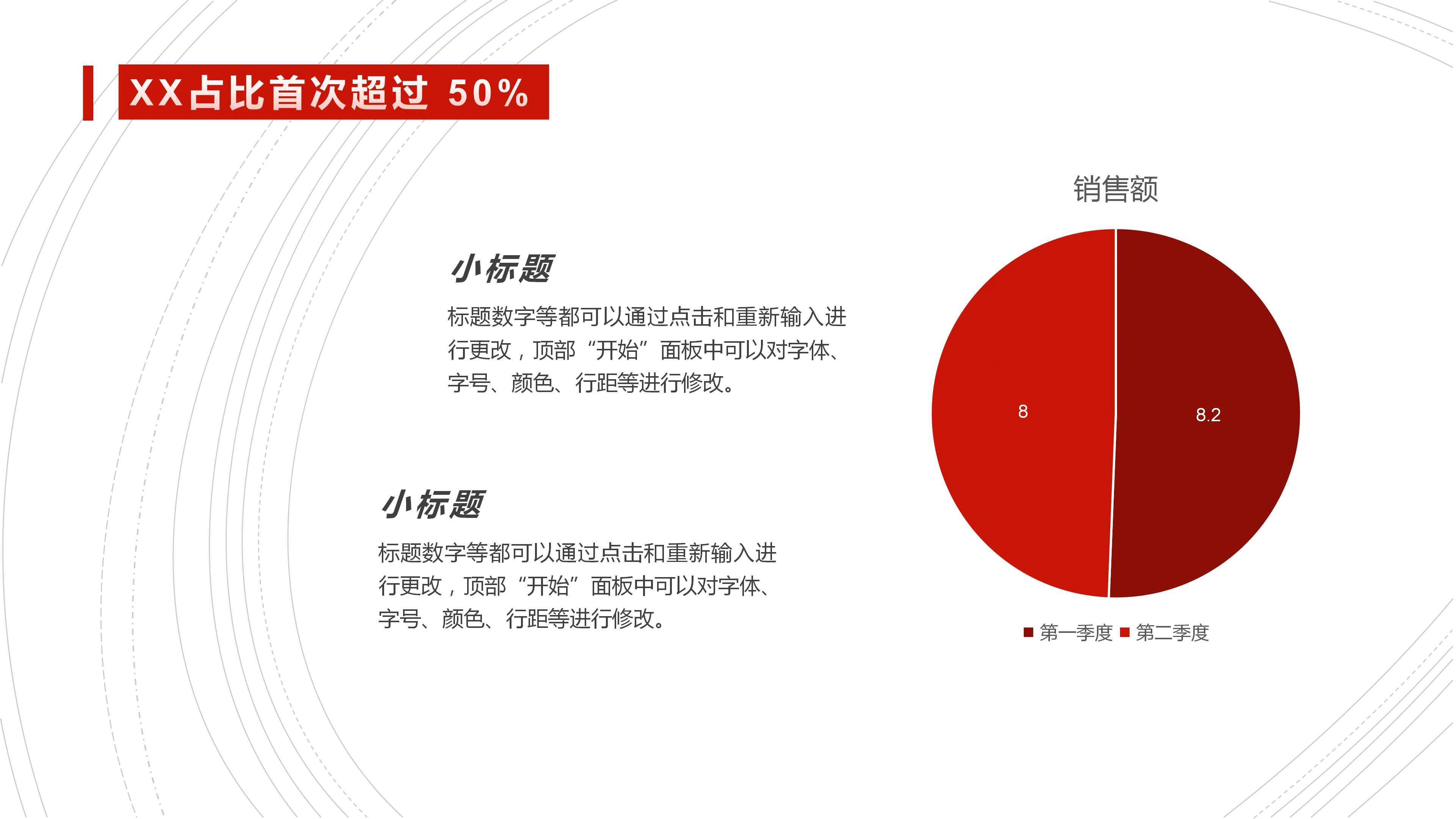 红色商务大气年终工作汇报PPT模板