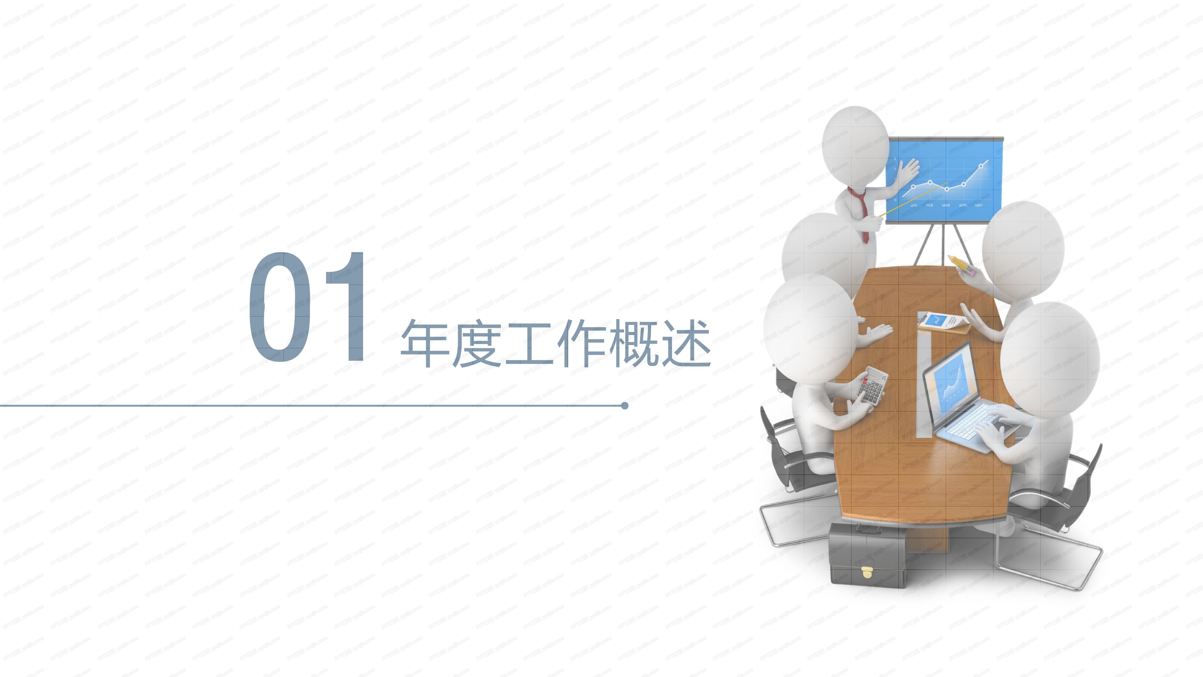 人事年终总结PPT模板