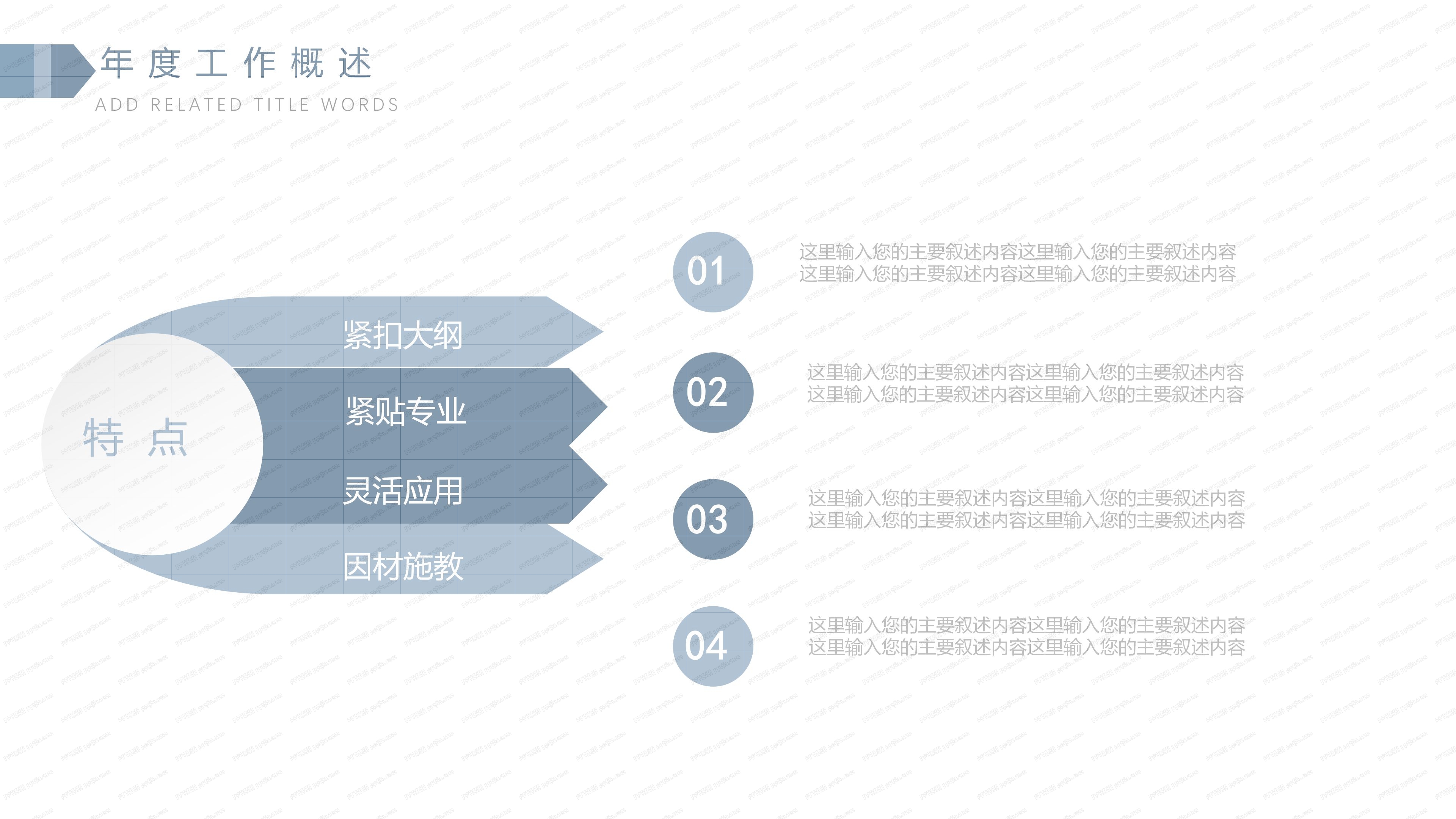人事年终总结PPT模板