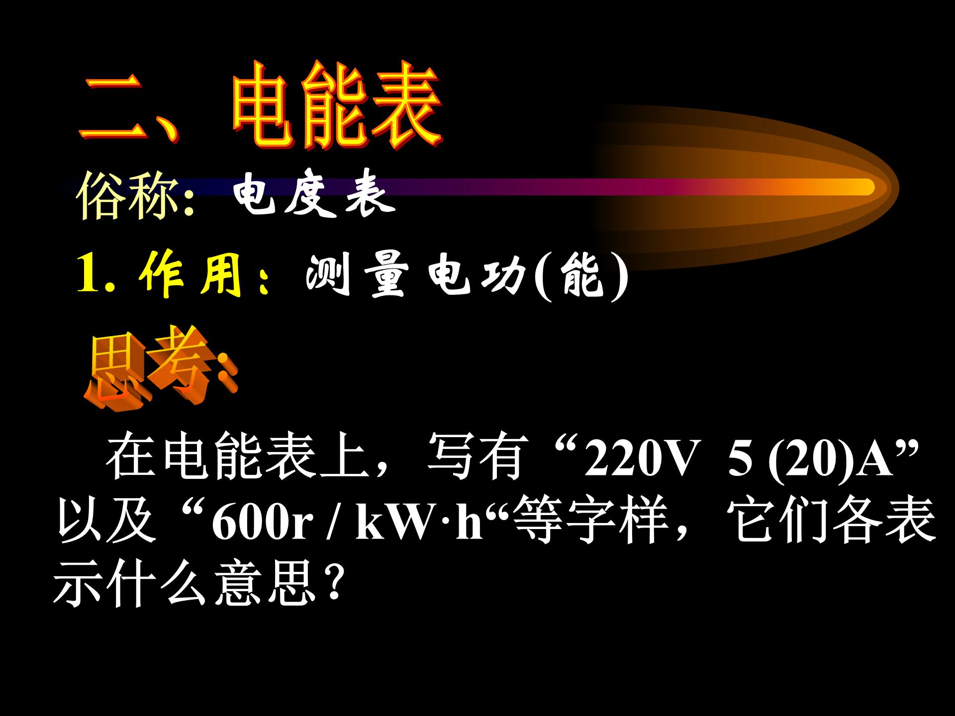 电能教学ppt模板