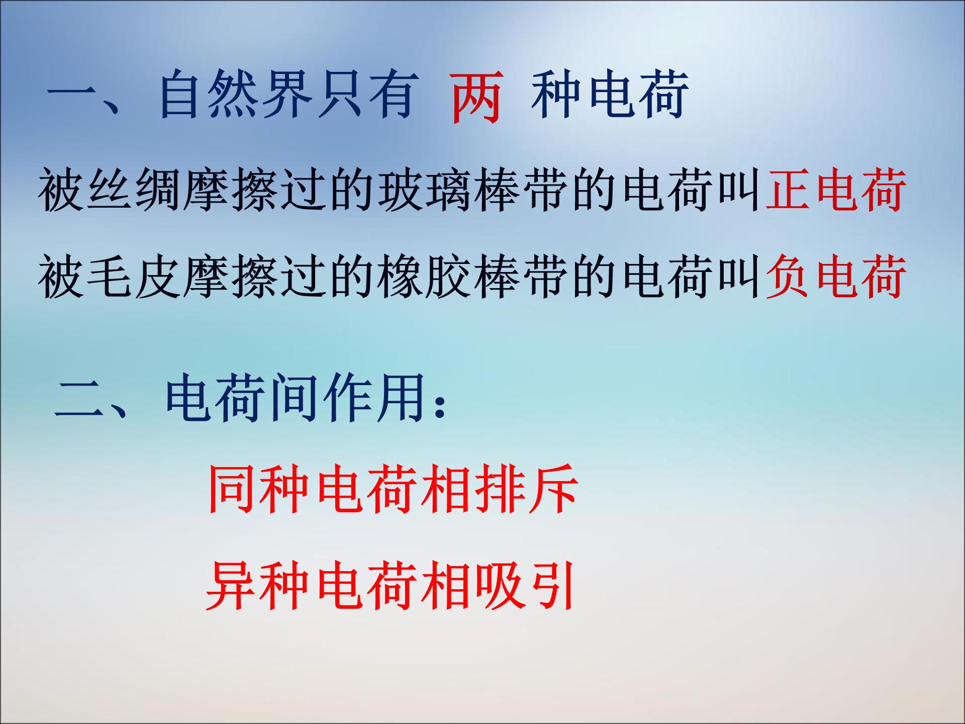 电荷摩擦起电ppt模板