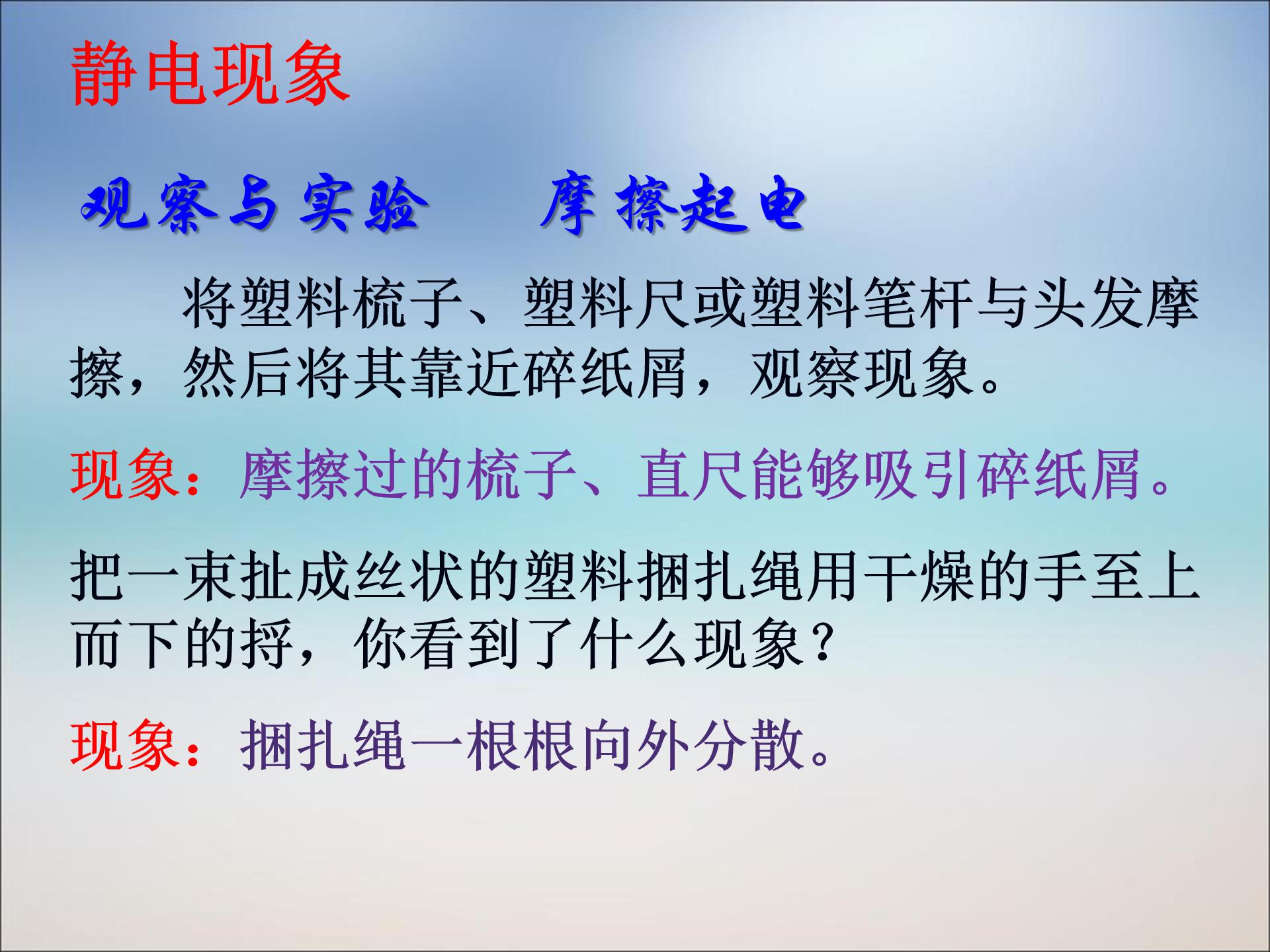 电荷摩擦起电ppt模板