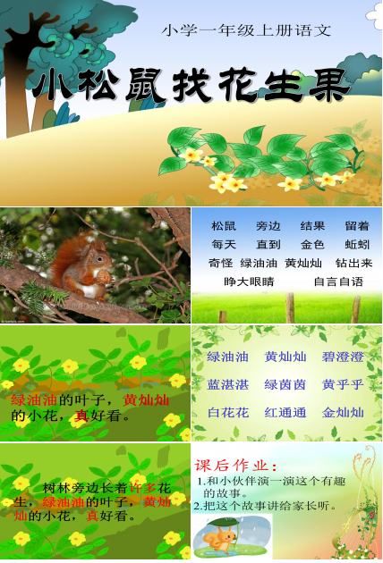 小松鼠找花生ppt课件