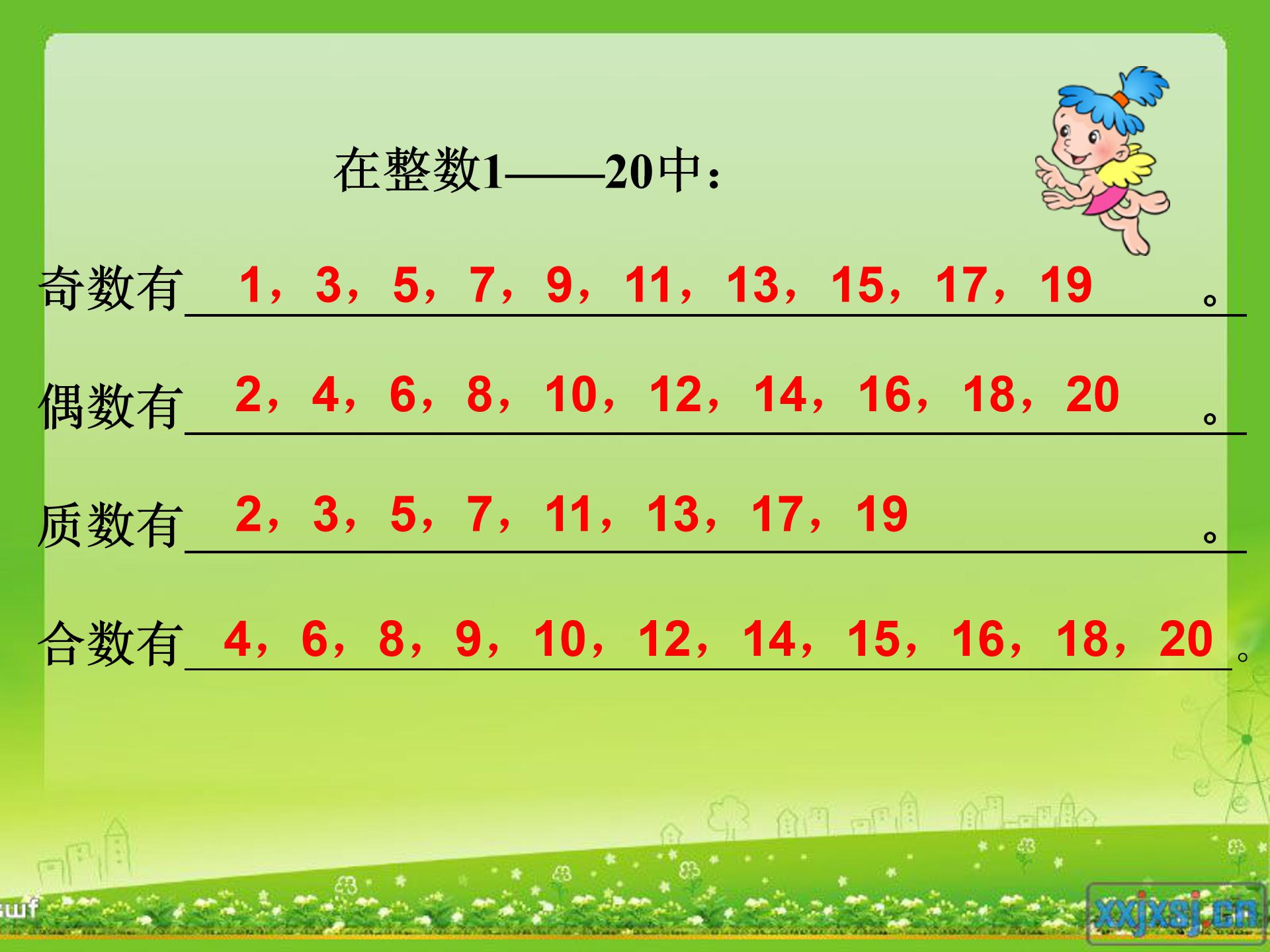 质数和合数ppt模板