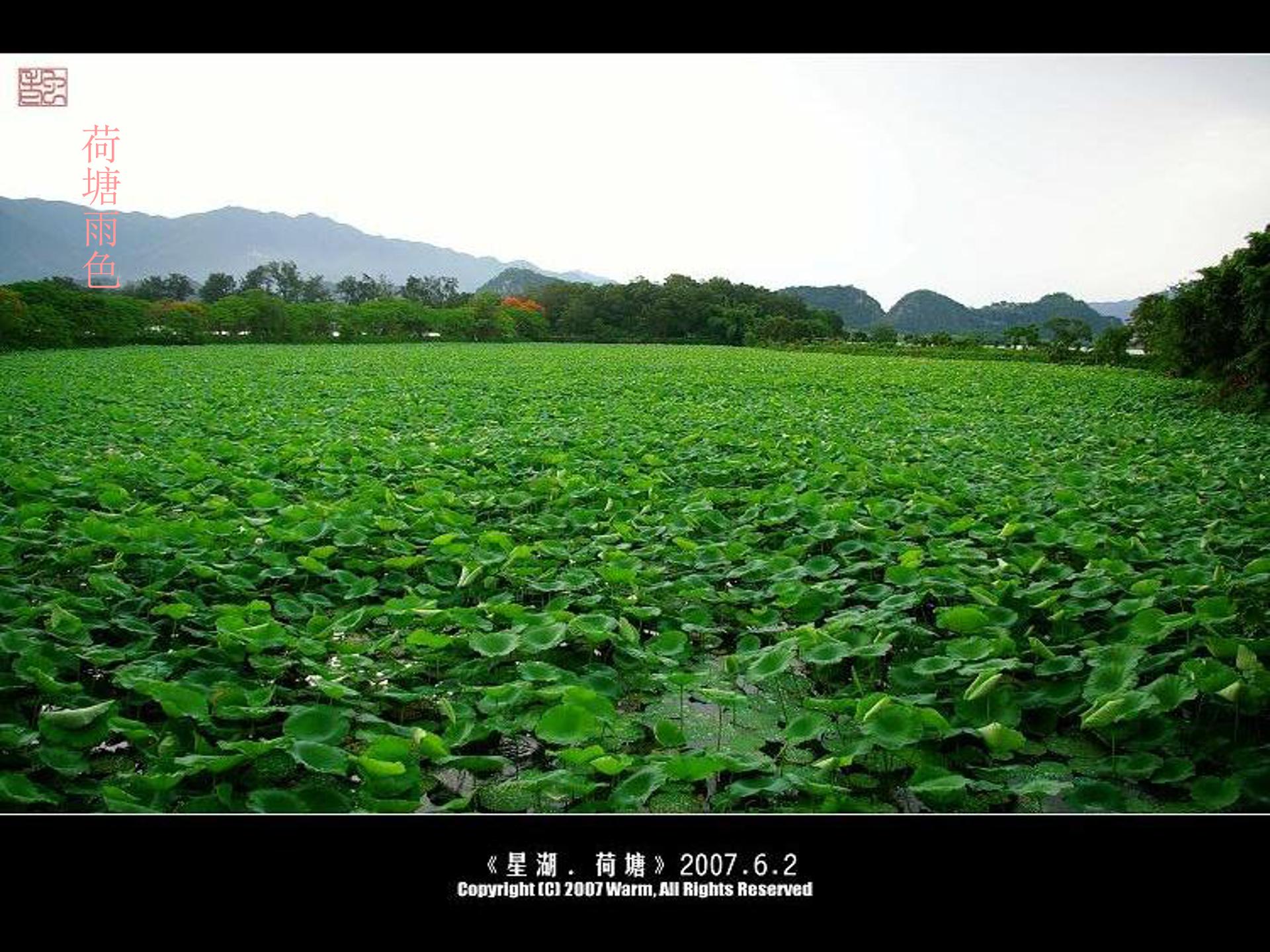 山雨ppt模板