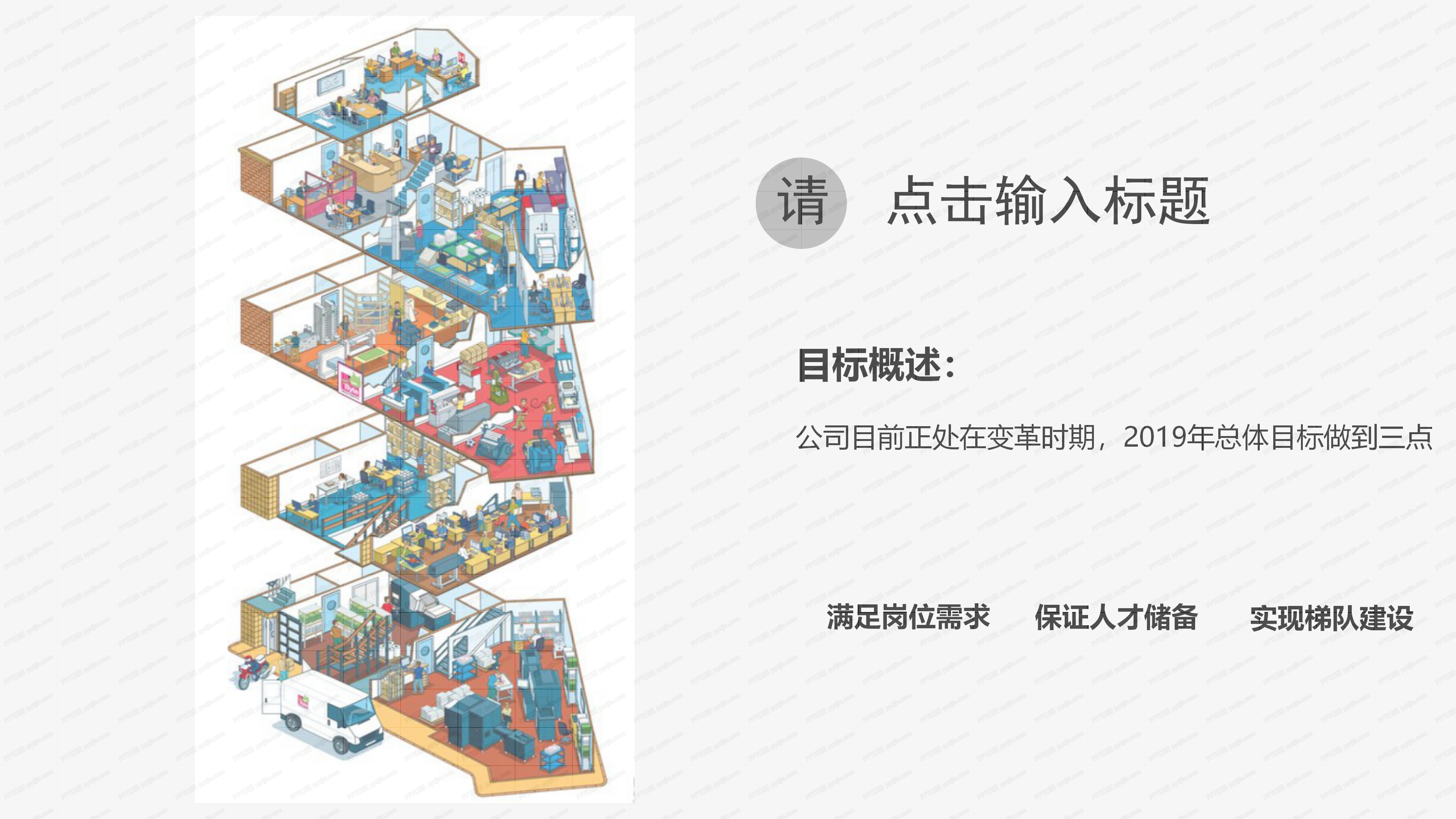 行政人事部年度计划ppt模板