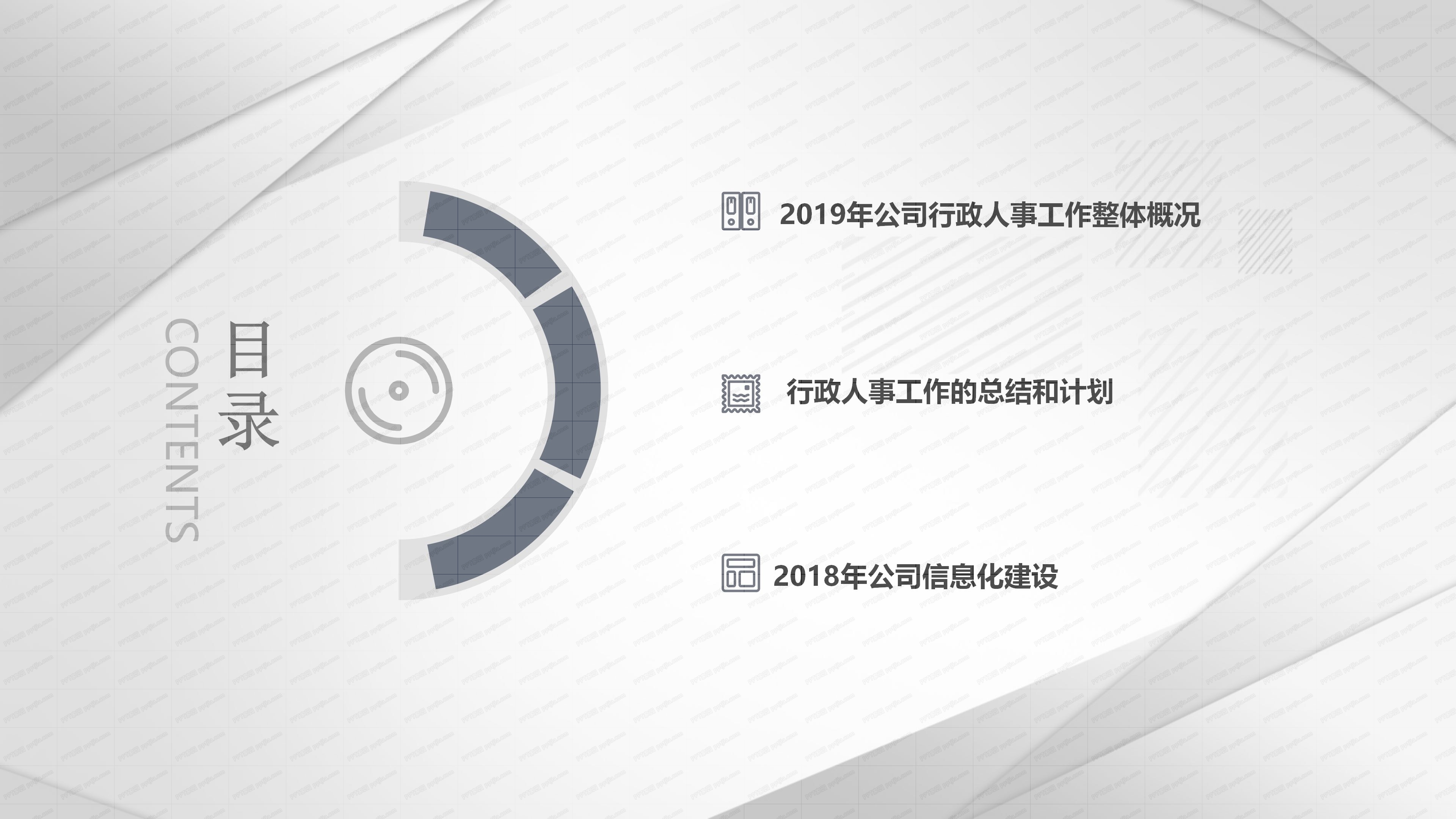 行政人事部年度总结与计划ppt模板