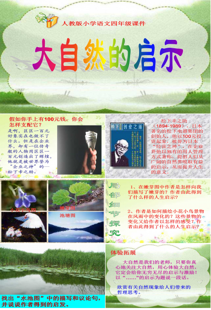 大自然的启示ppt模板