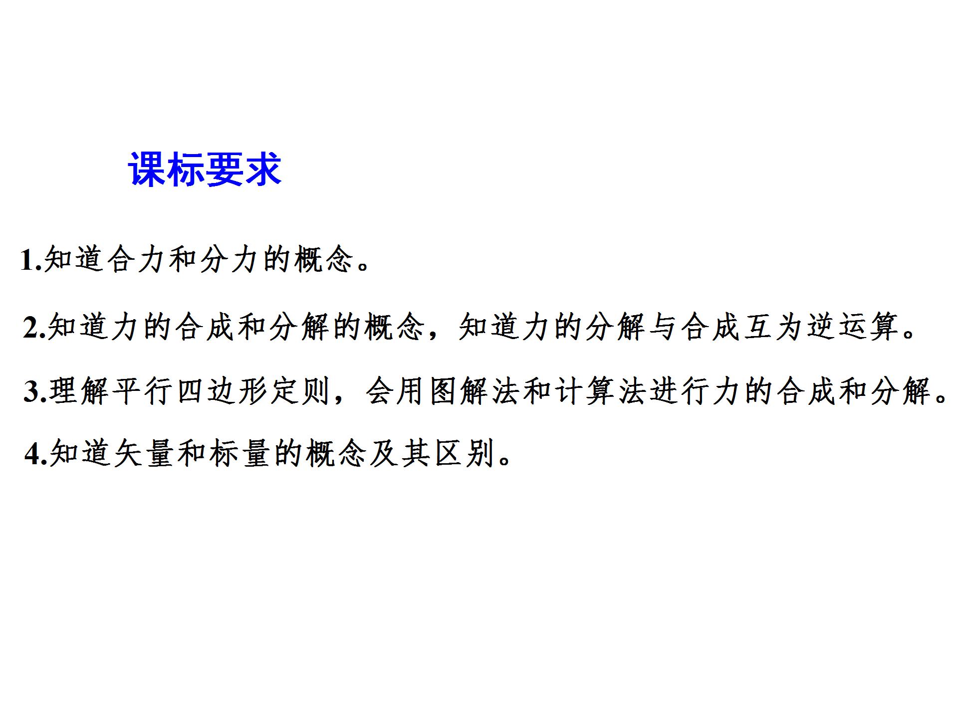 力的分解与合成ppt模板