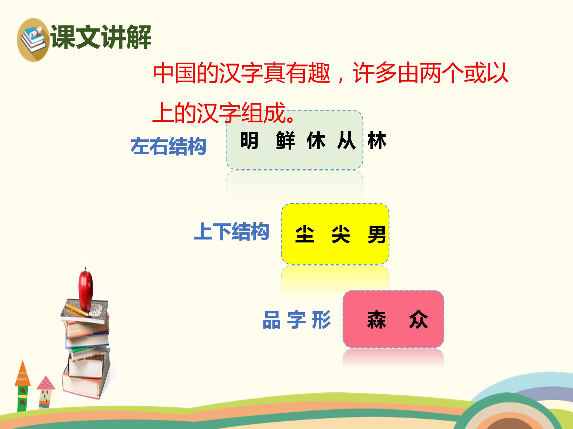 人教版日月明ppt模板