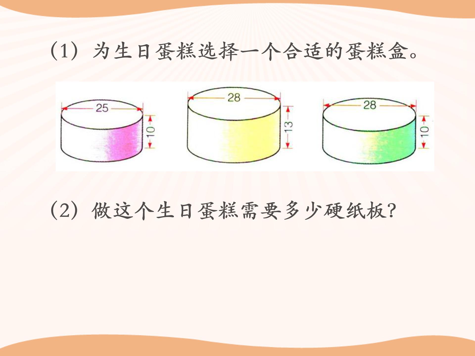 圆柱的表面积ppt模板