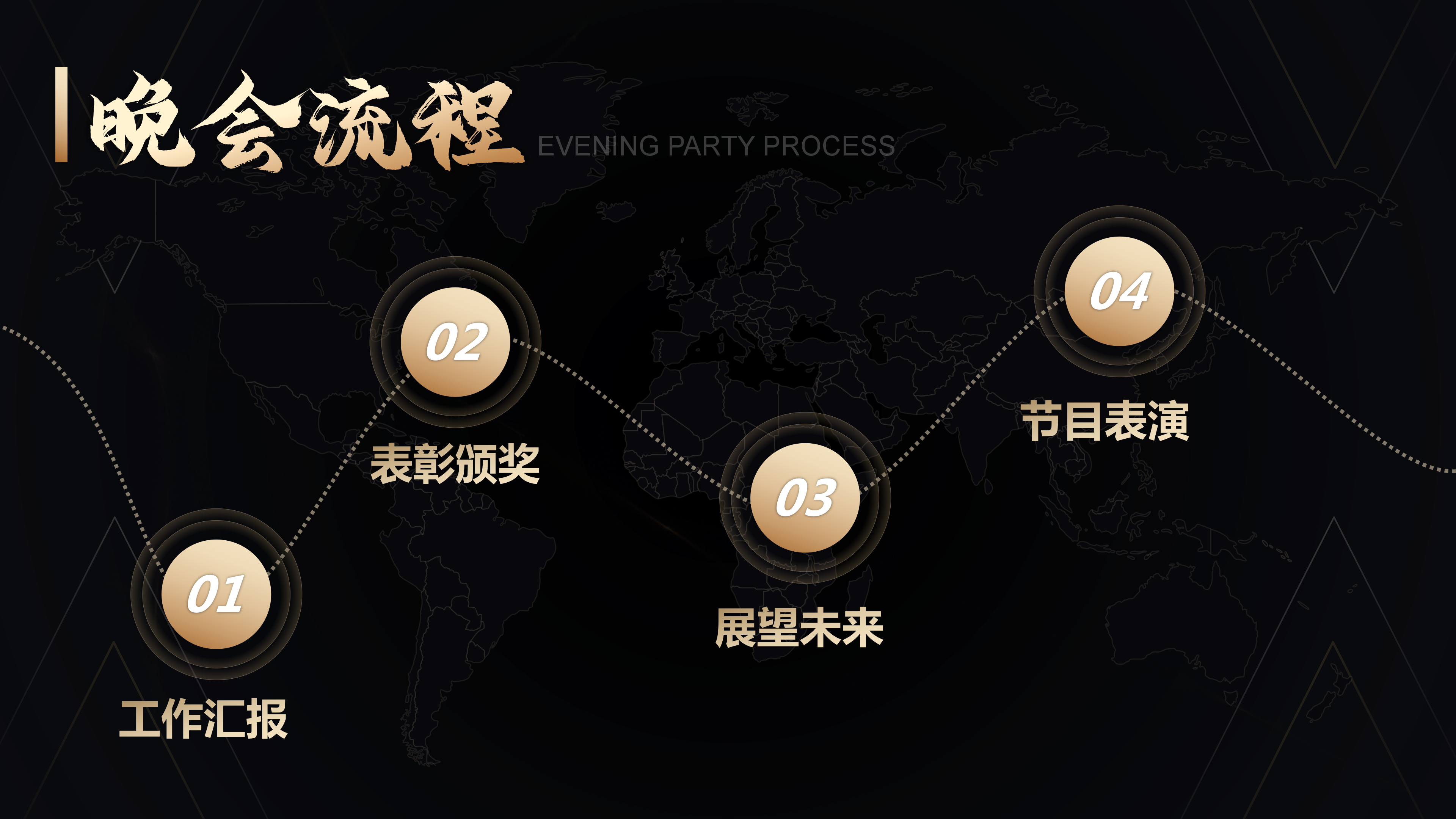 大气黑金2020公司企业年会PPT模板