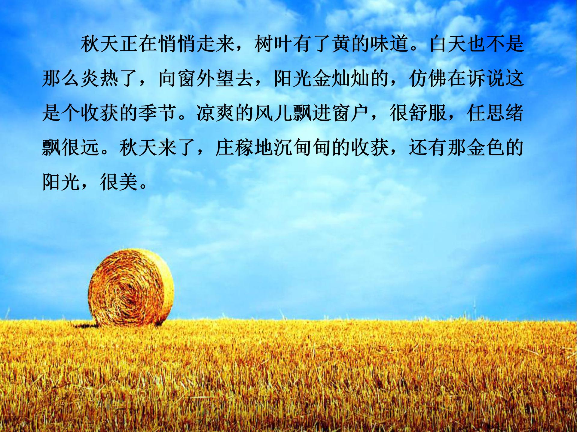 听听秋的声音ppt模板