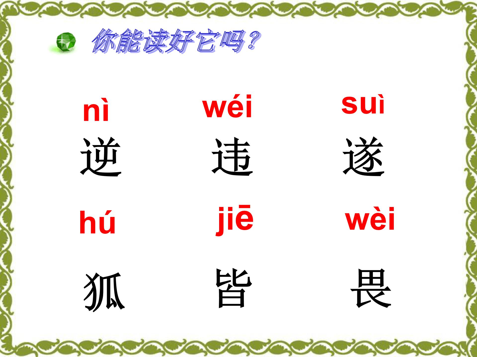 狐假虎威ppt模板