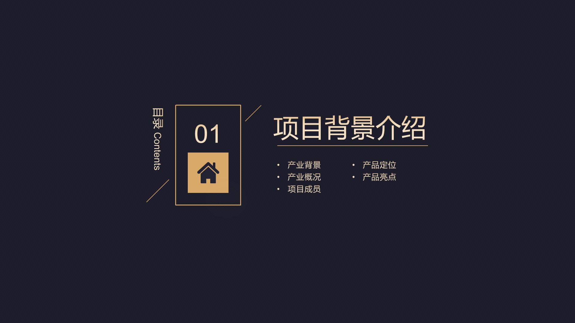 黑金创业计划书ppt模板