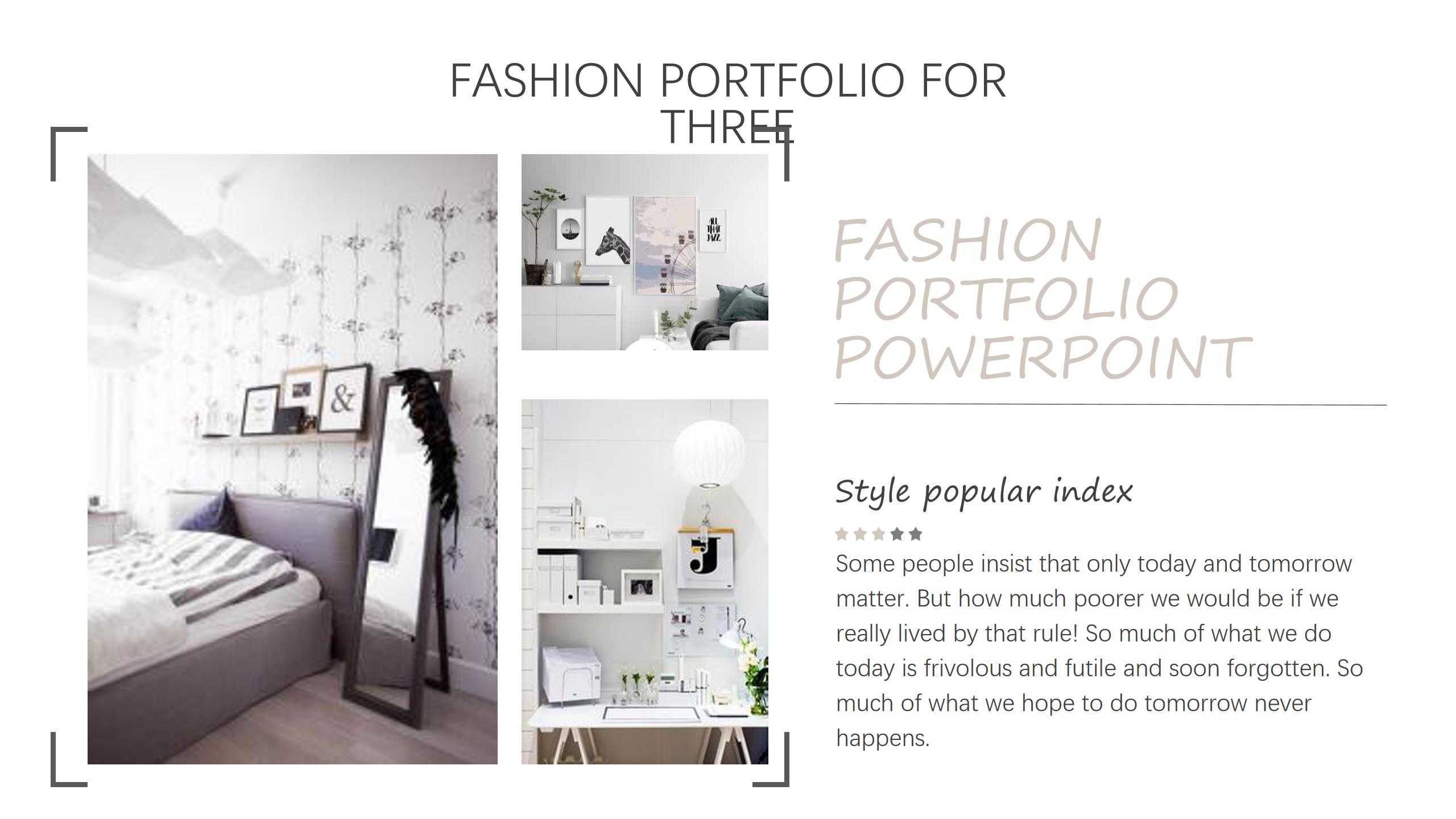 室内设计ppt案例模板