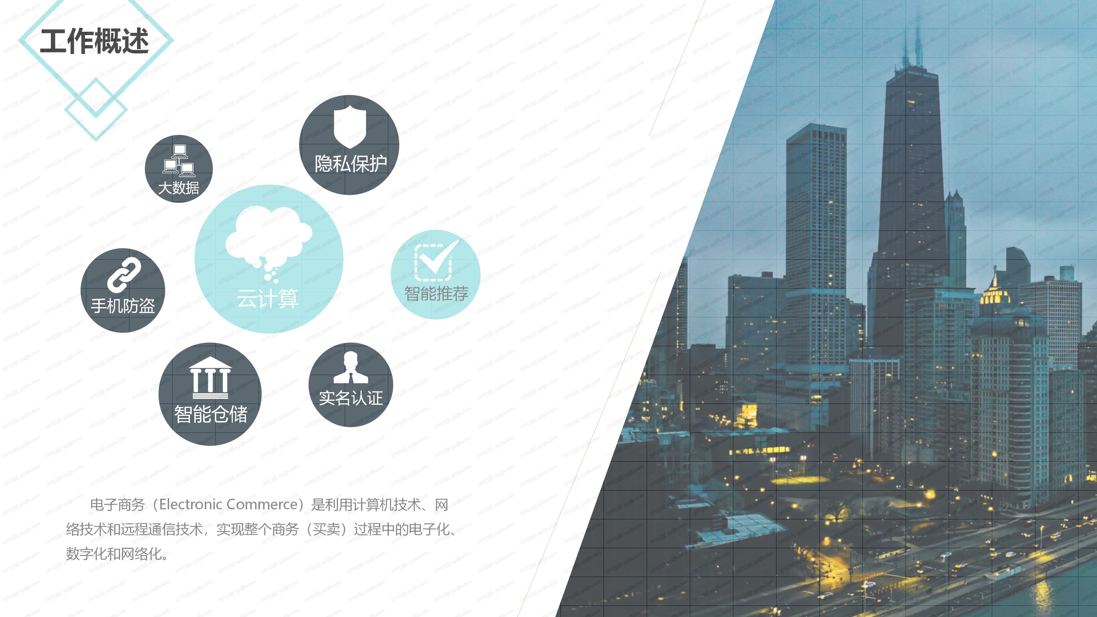 人事年终总结PPT模板