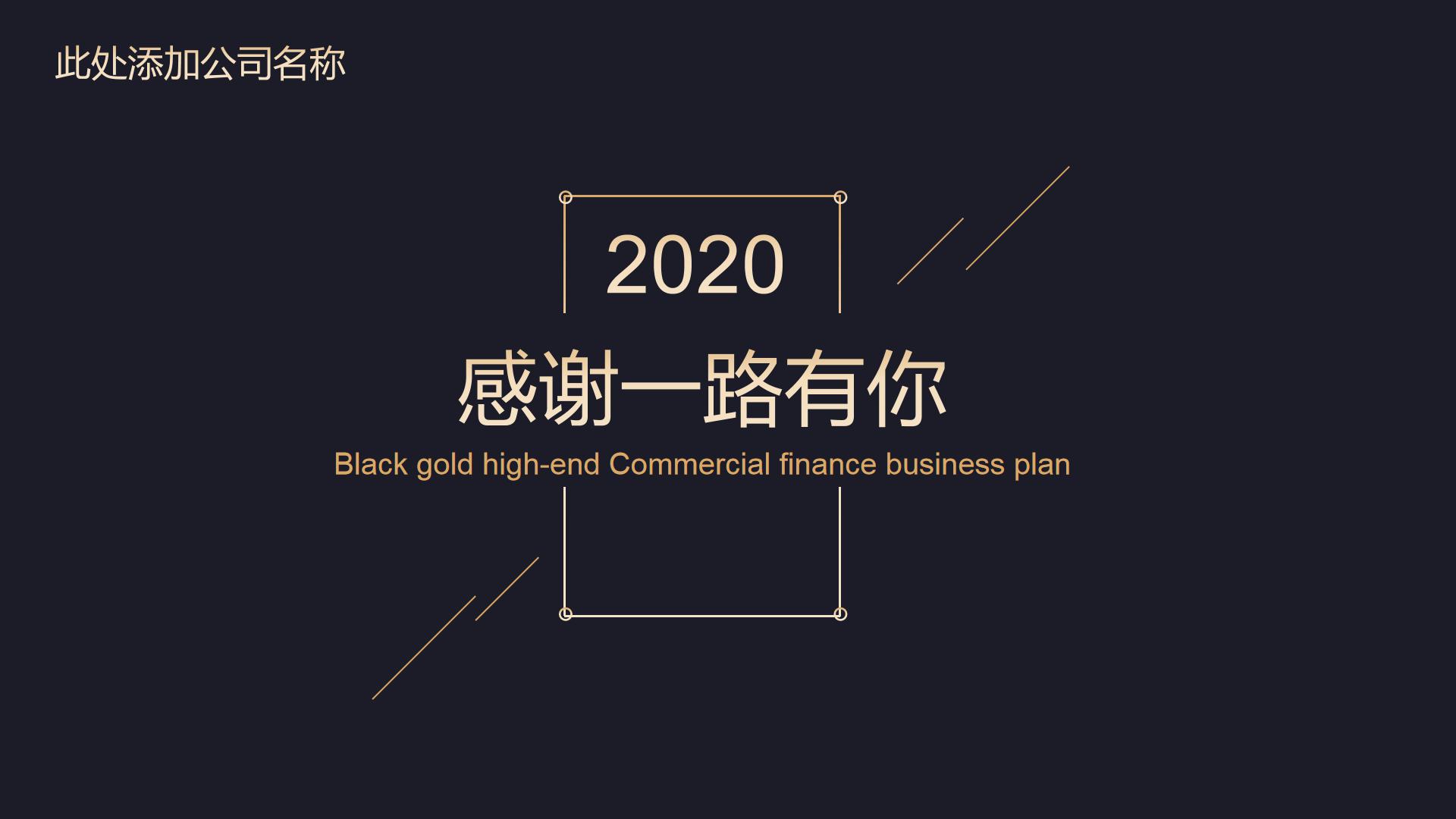 黑金创业计划书ppt模板