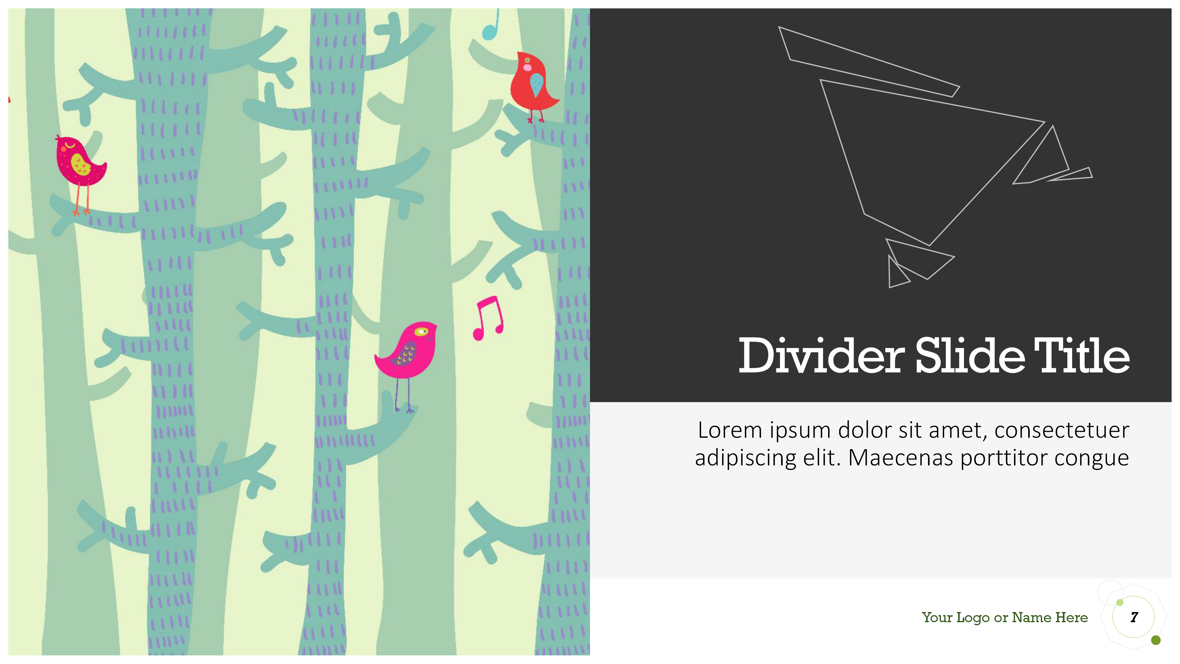 植物小清新工作总结汇报PPT模板