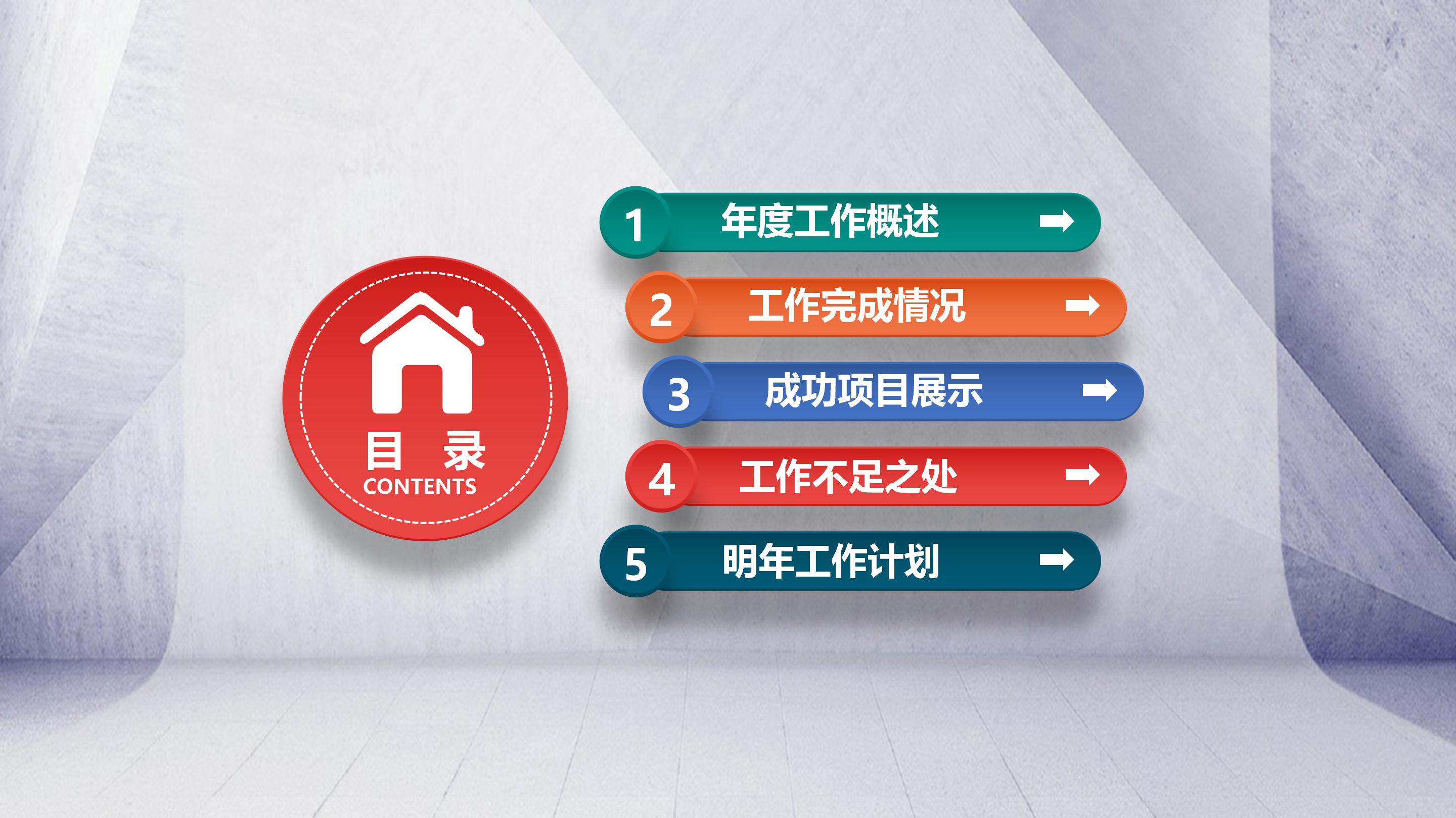 成果报告展示ppt模板