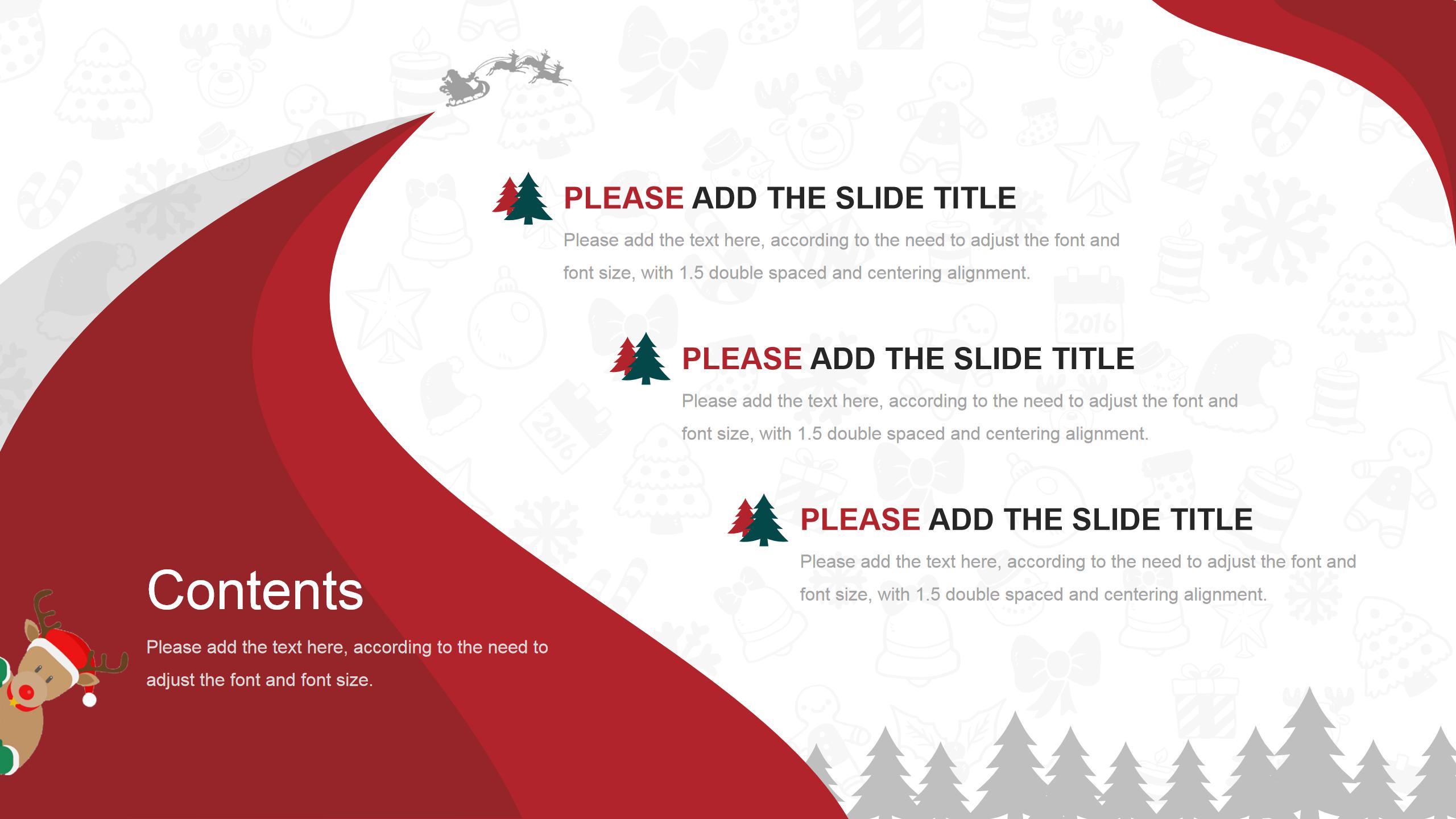 圣诞节产品促销英文ppt模板