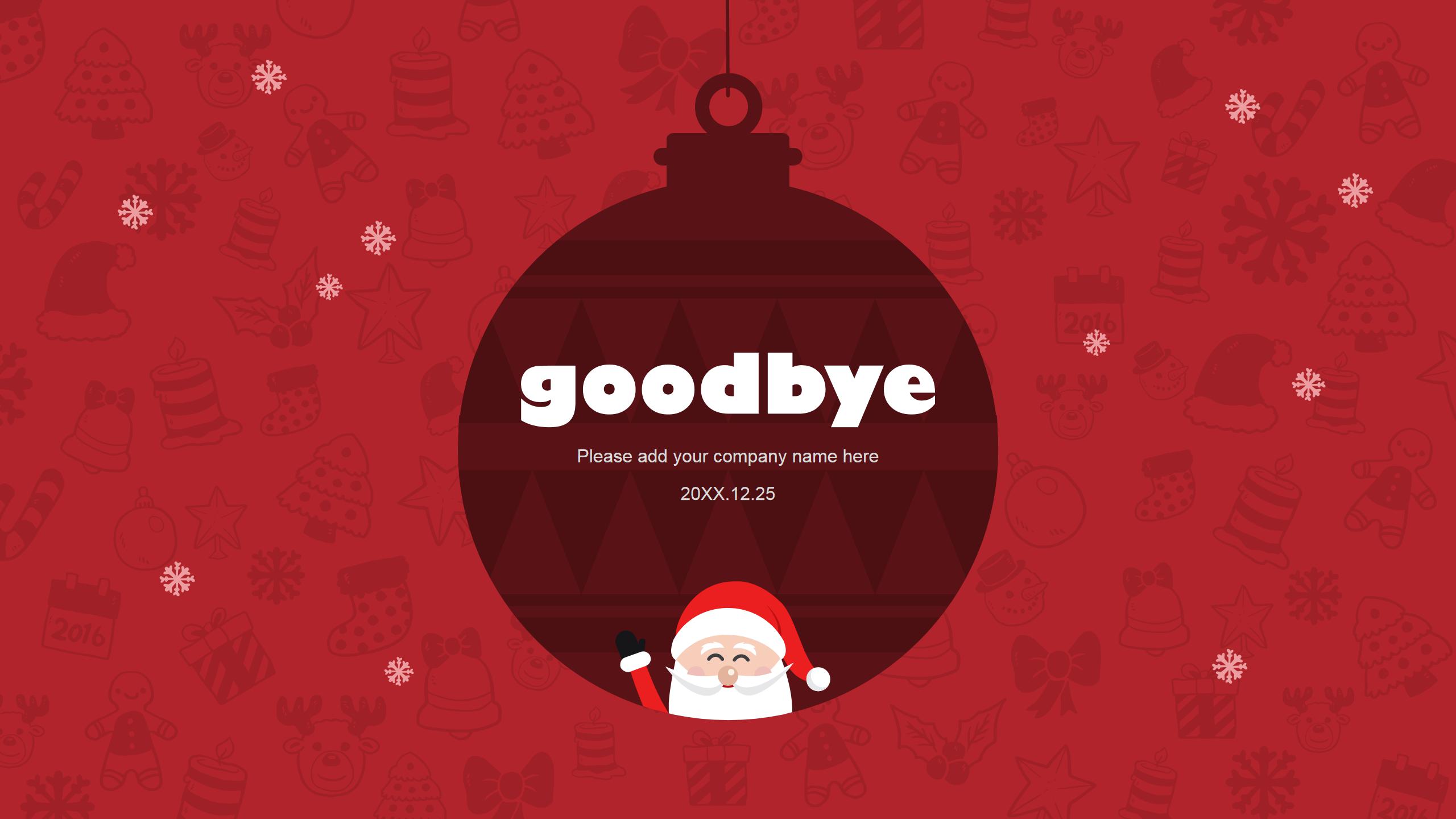 圣诞节产品促销英文ppt模板