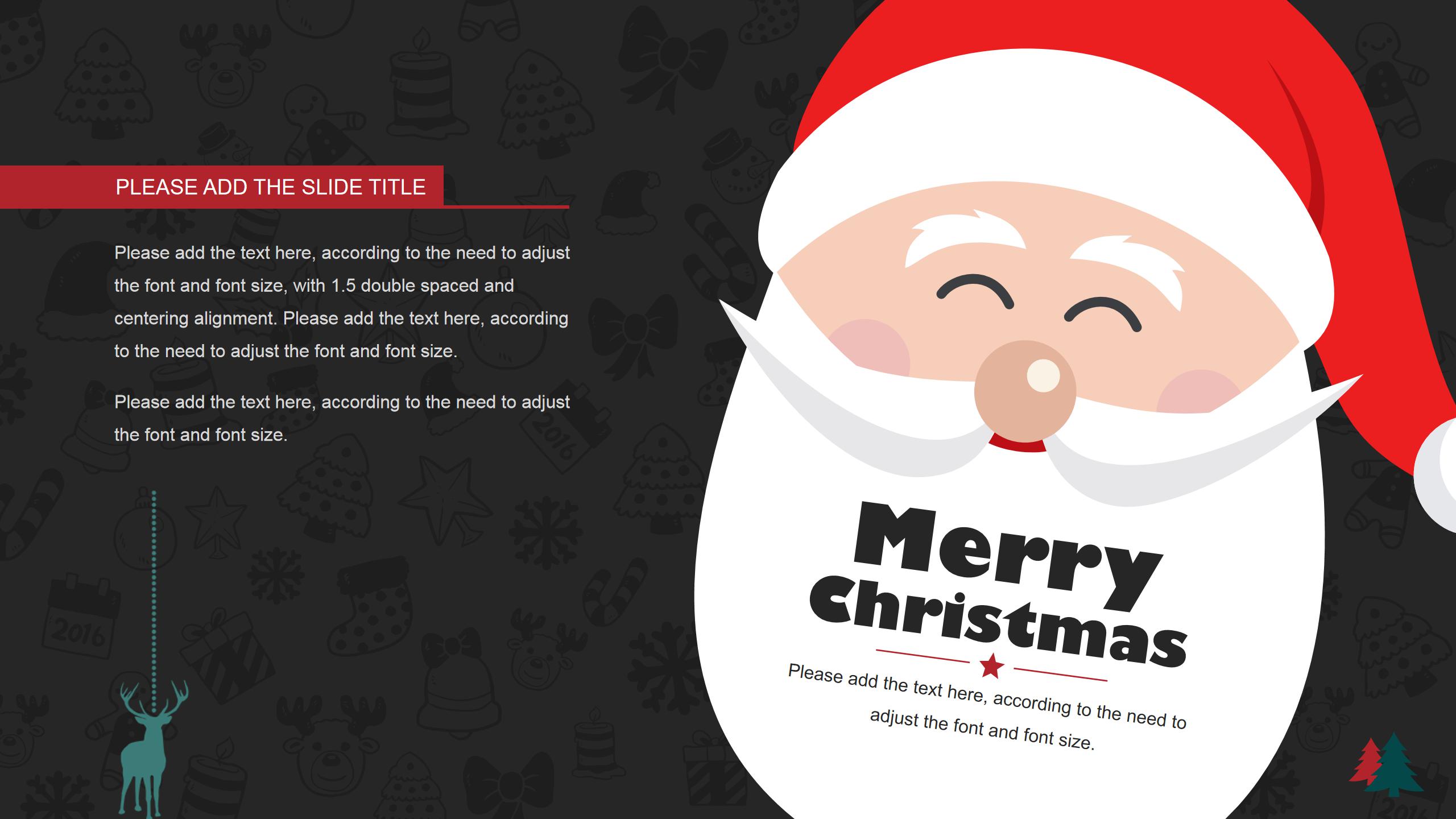 圣诞节产品促销英文ppt模板