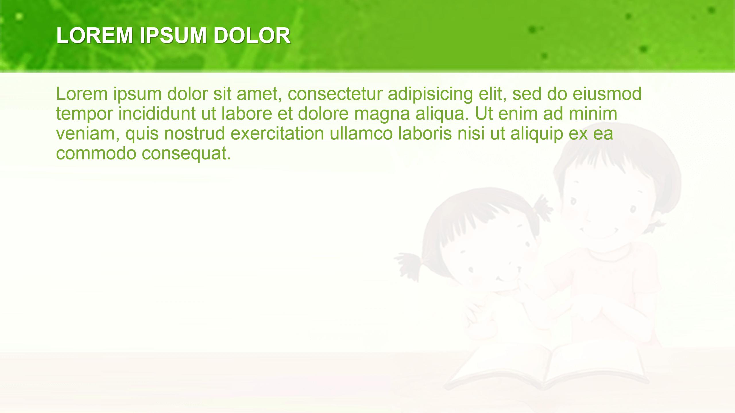 亲子阅读亲子教育ppt模板