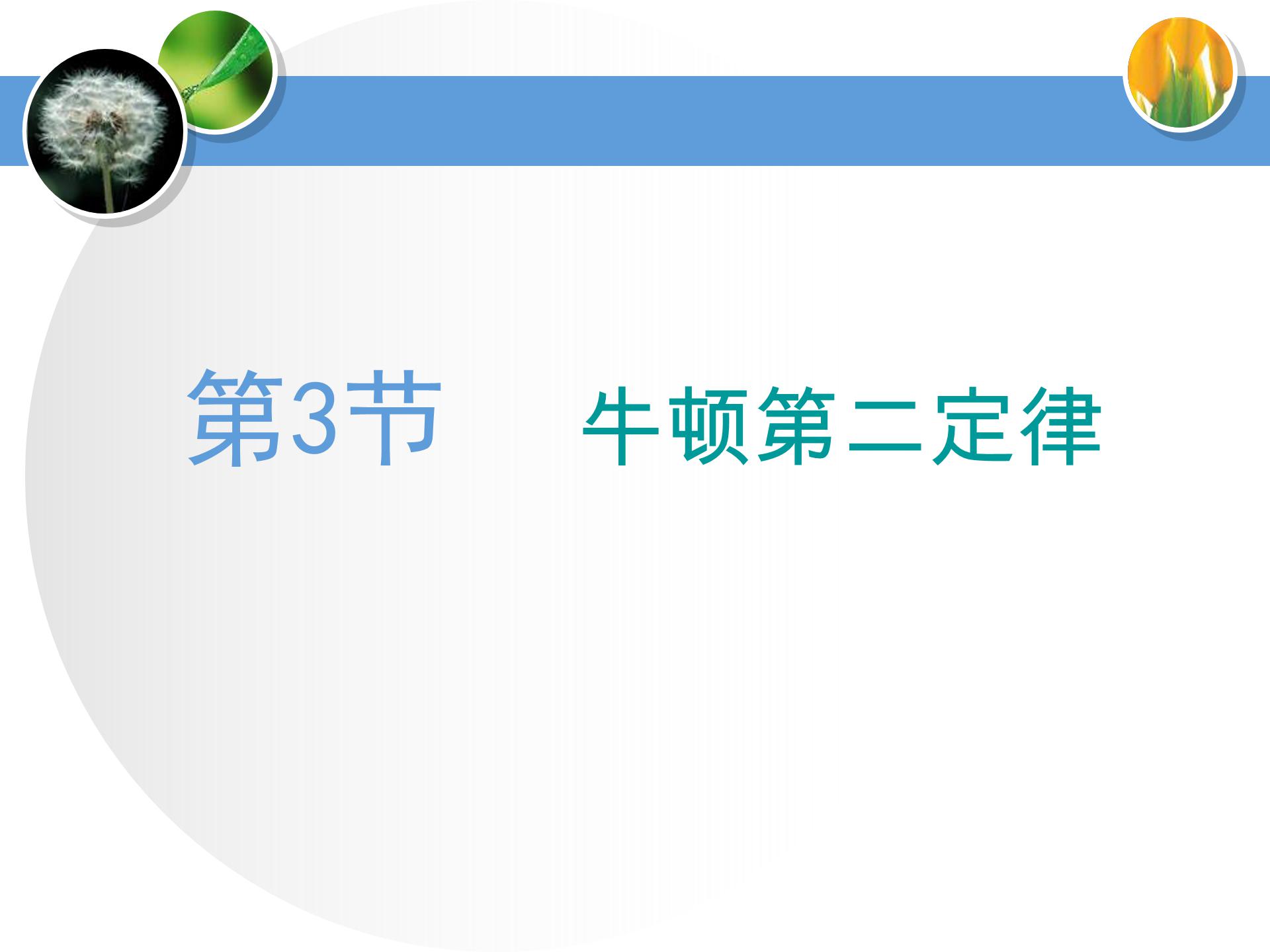 牛顿第二定律ppt课件