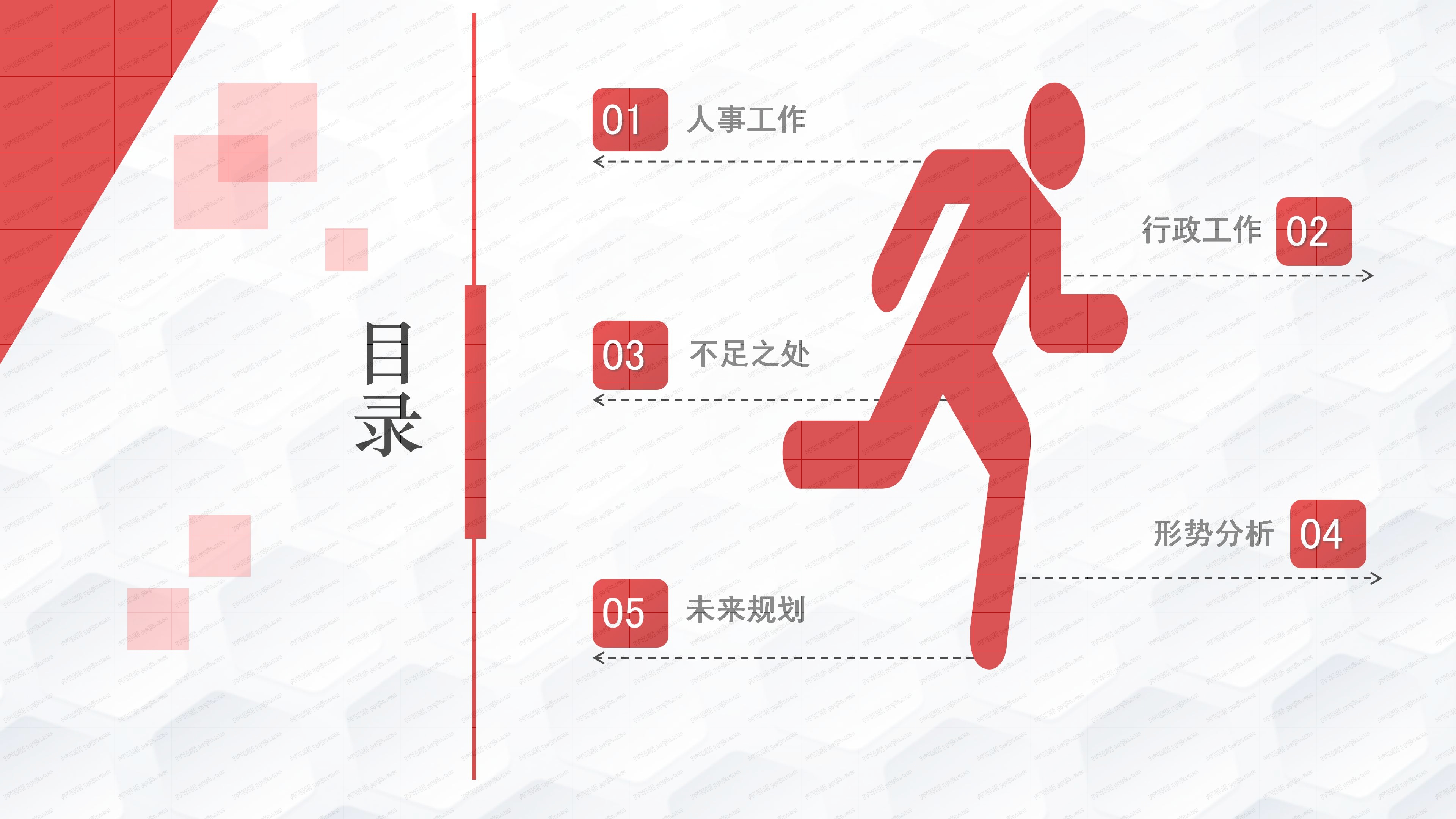 人事行政述职ppt模板